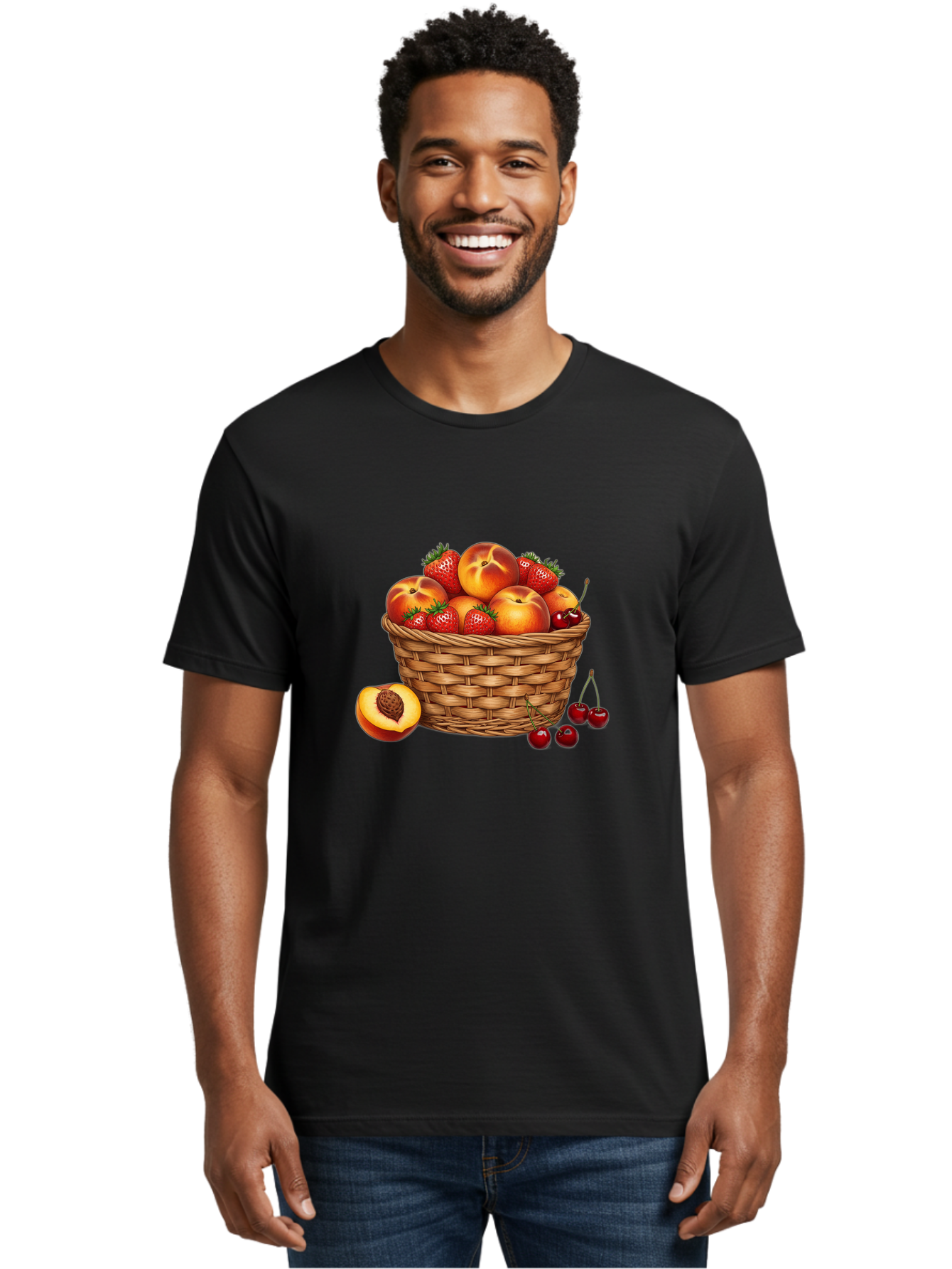 Fruit-Basket-28 Men'S Graphic Tee, 100% Cotton, Comfortable Casual Summer Wear, Machine Washable, Vintage Camera, Old Camera, Antique Camera, Black Camera, Classic Photography, Photography Equipment, Nostalgic Device, Film Camera, Camera Art Bai918