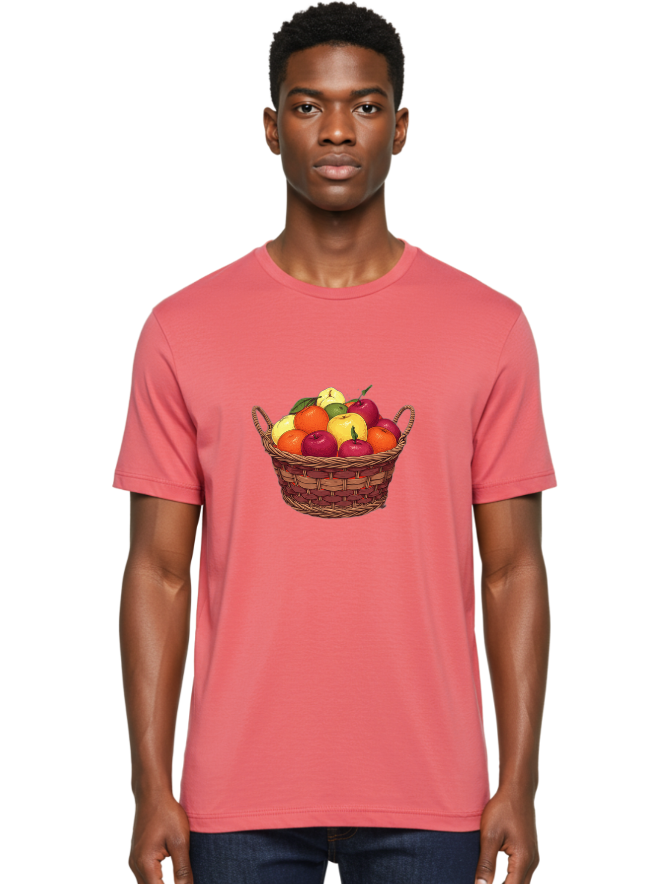 Fruit-Basket-4 Men'S Graphic Tee, 100% Cotton, Comfortable Casual Summer Wear, Machine Washable, Vintage Camera, Old Camera, Antique Camera, Black Camera, Classic Photography, Photography Equipment, Nostalgic Device, Film Camera, Camera Art Bai925