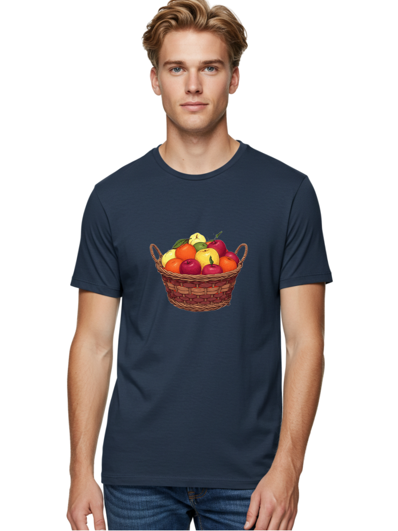 Fruit-Basket-4 Men'S Graphic Tee, 100% Cotton, Comfortable Casual Summer Wear, Machine Washable, Vintage Camera, Old Camera, Antique Camera, Black Camera, Classic Photography, Photography Equipment, Nostalgic Device, Film Camera, Camera Art Bai925