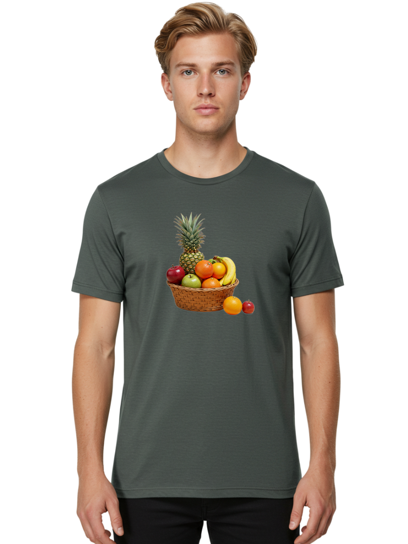 Fruit-Basket-7 Men'S Graphic Tee, 100% Cotton, Comfortable Casual Summer Wear, Machine Washable, Vintage Camera, Old Camera, Antique Camera, Black Camera, Classic Photography, Photography Equipment, Nostalgic Device, Film Camera, Camera Art Bai928