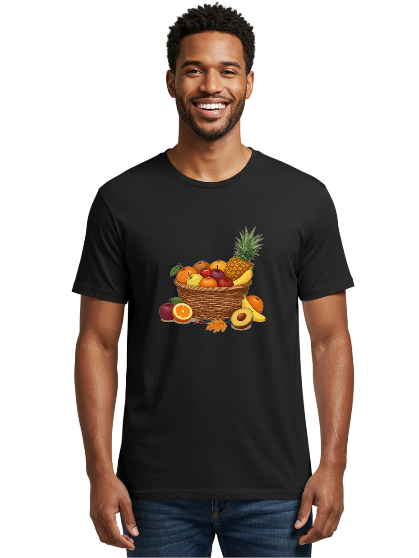 Fruit-Basket-9 Men'S Graphic Tee, 100% Cotton, Comfortable Casual Summer Wear, Machine Washable, Vintage Camera, Old Camera, Antique Camera, Black Camera, Classic Photography, Photography Equipment, Nostalgic Device, Film Camera, Camera Art Bai930