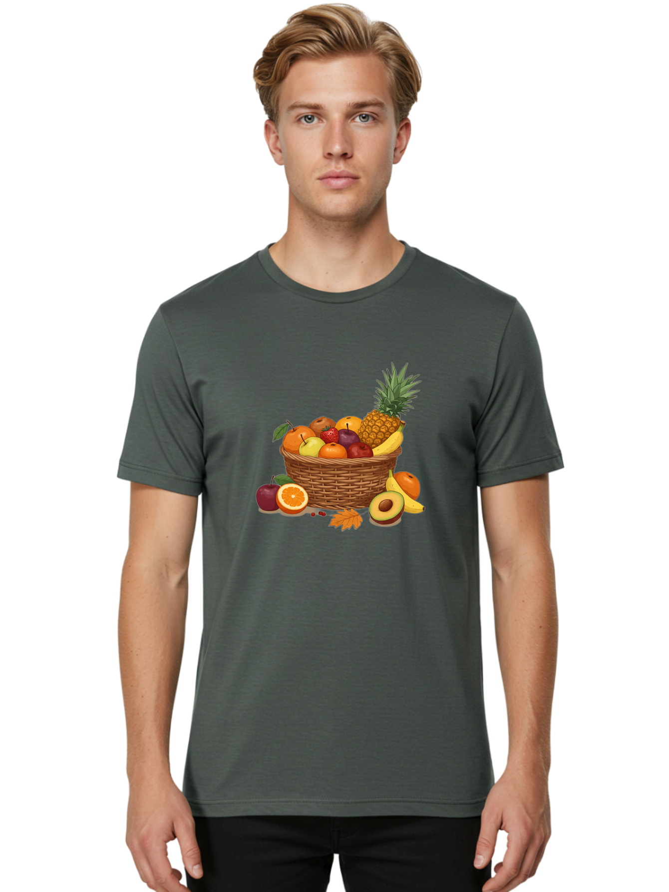Fruit-Basket-9 Men'S Graphic Tee, 100% Cotton, Comfortable Casual Summer Wear, Machine Washable, Vintage Camera, Old Camera, Antique Camera, Black Camera, Classic Photography, Photography Equipment, Nostalgic Device, Film Camera, Camera Art Bai930