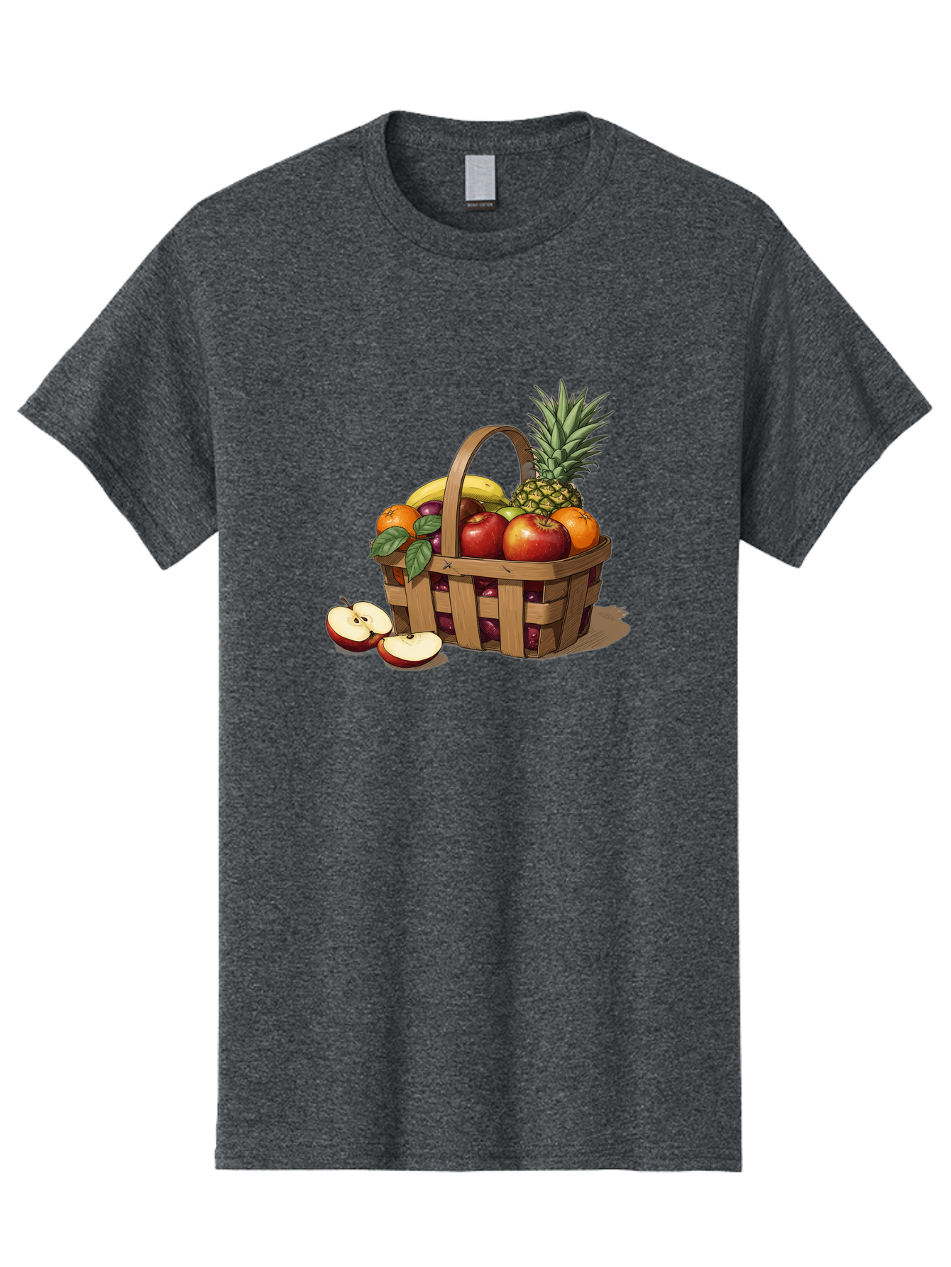 Fruit-Wicker-Basket Men'S Graphic Tee, 100% Cotton, Comfortable Casual Summer Wear, Machine Washable, Vintage Camera, Old Camera, Antique Camera, Black Camera, Classic Photography, Photography Equipment, Nostalgic Device, Film Camera, Bai935