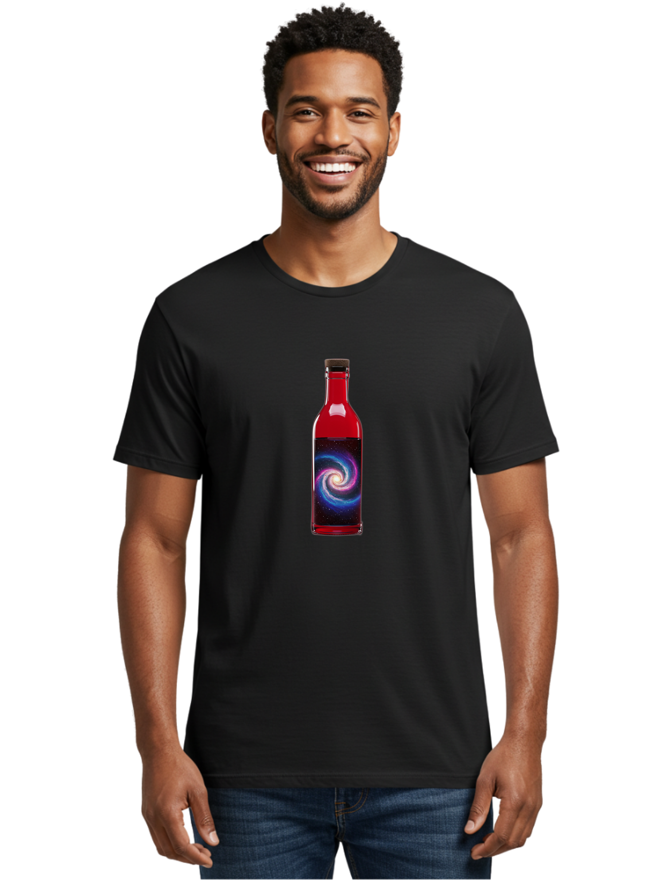 Galaxy-Bottle-17 Men'S Graphic Tee, 100% Cotton, Comfortable Casual Summer Wear, Machine Washable, Vintage Camera, Old Camera, Antique Camera, Black Camera, Classic Photography, Photography Equipment, Nostalgic Device, Film Camera, Camera Art Bai947