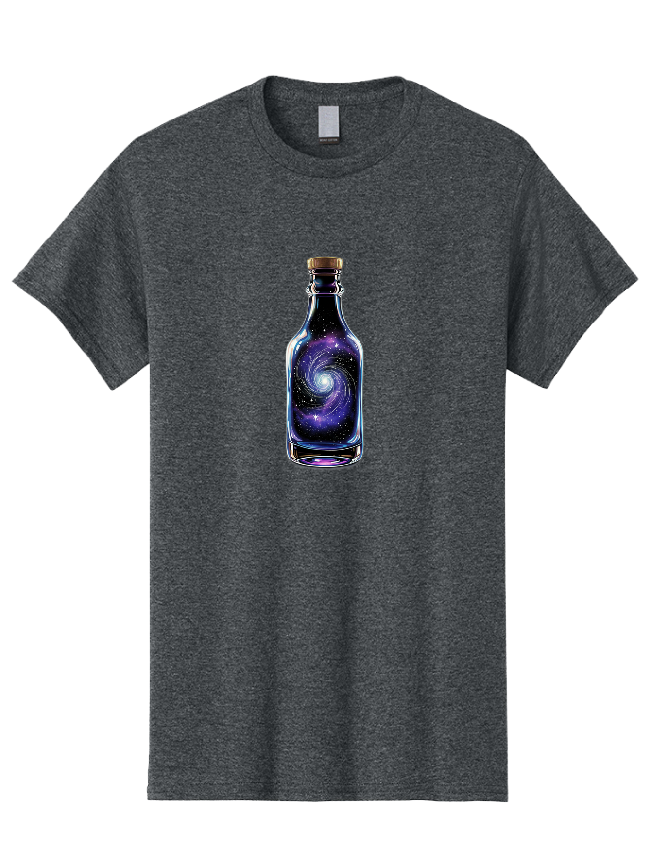 Galaxy-Bottle-6 Men'S Graphic Tee, 100% Cotton, Comfortable Casual Summer Wear, Machine Washable, Vintage Camera, Old Camera, Antique Camera, Black Camera, Classic Photography, Photography Equipment, Nostalgic Device, Film Camera, Camera Art Bai956