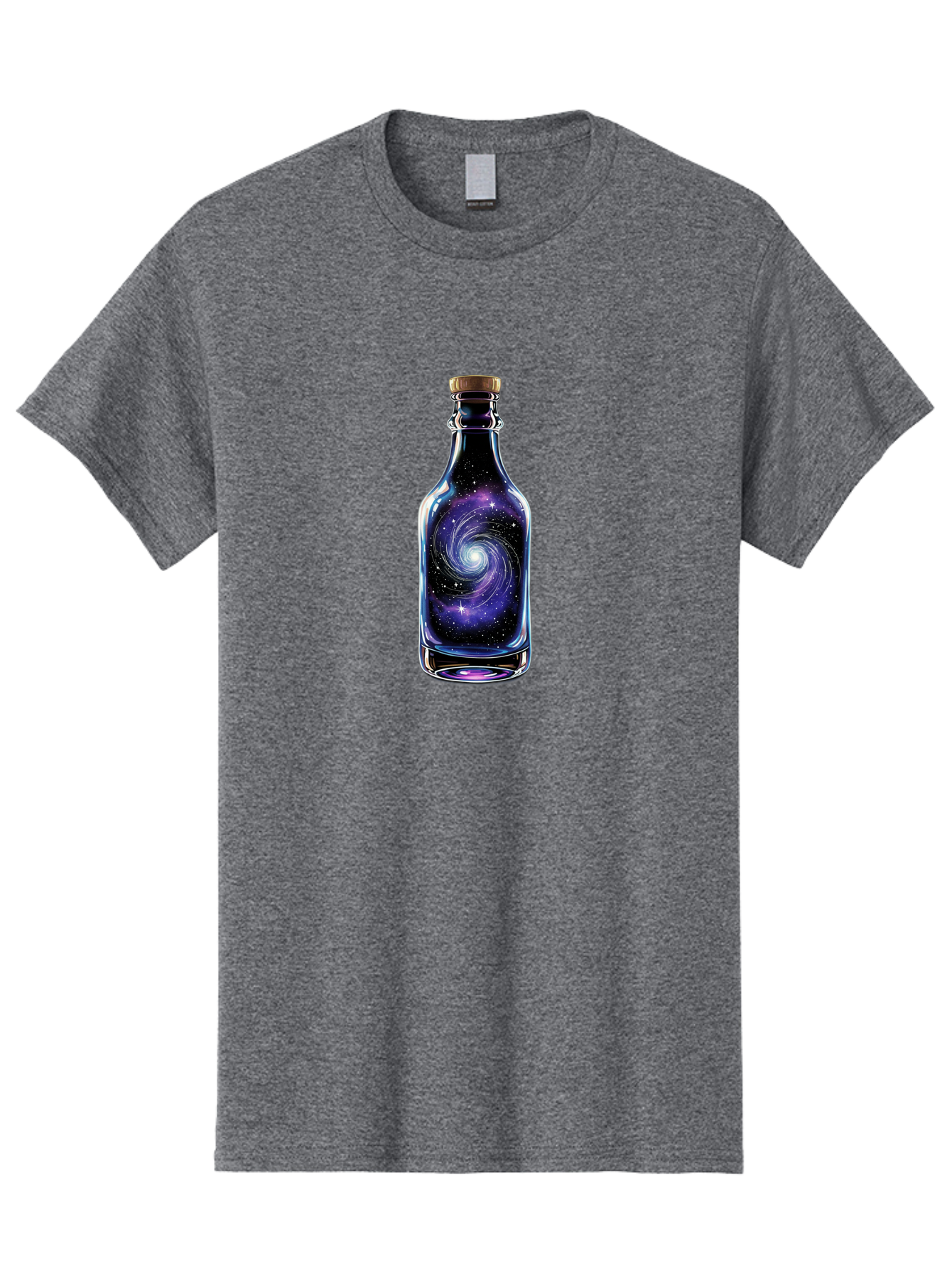 Galaxy-Bottle-6 Men'S Graphic Tee, 100% Cotton, Comfortable Casual Summer Wear, Machine Washable, Vintage Camera, Old Camera, Antique Camera, Black Camera, Classic Photography, Photography Equipment, Nostalgic Device, Film Camera, Camera Art Bai956