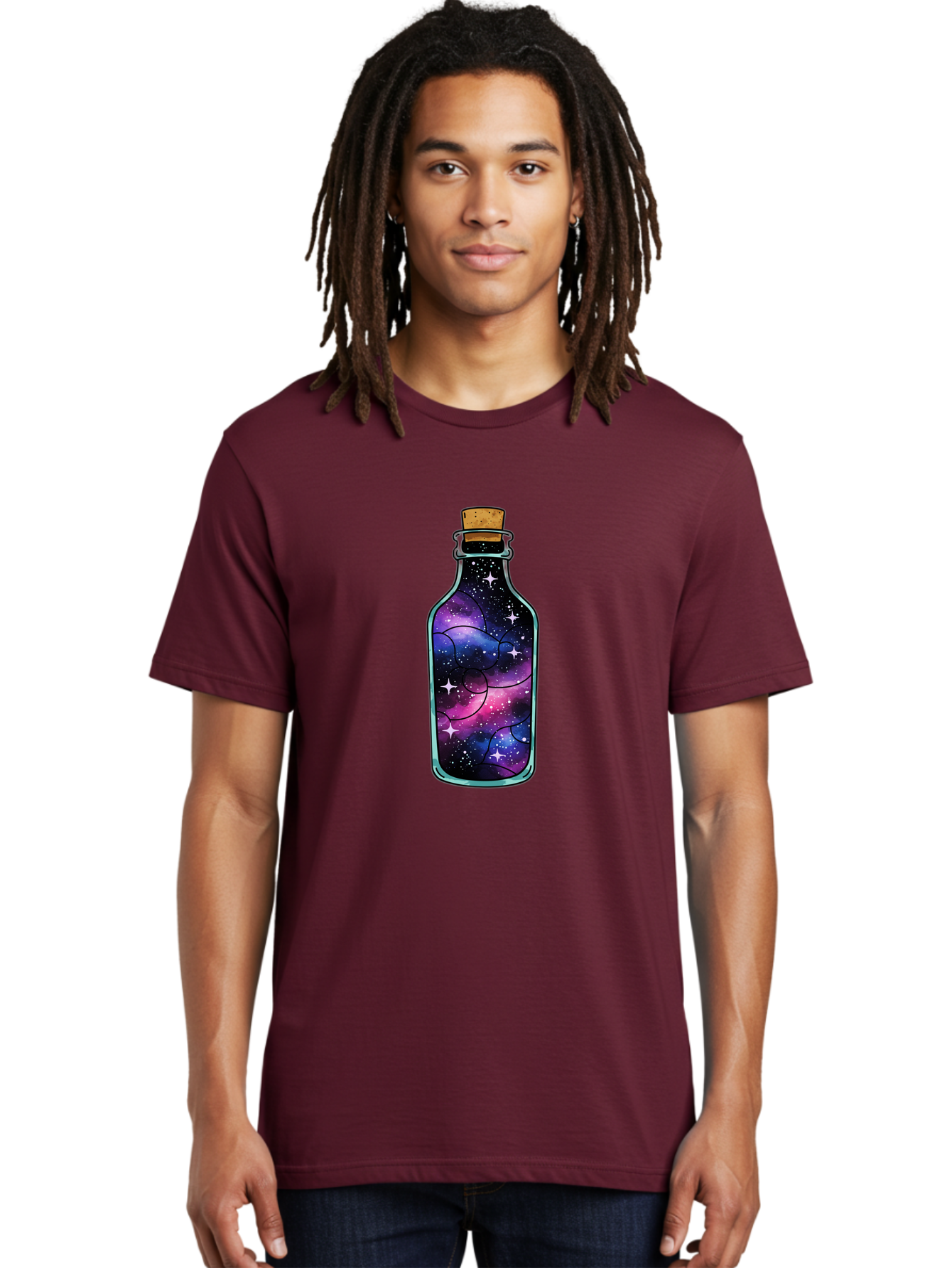 Galaxy-Bottle-9 Men'S Graphic Tee, 100% Cotton, Comfortable Casual Summer Wear, Machine Washable, Vintage Camera, Old Camera, Antique Camera, Black Camera, Classic Photography, Photography Equipment, Nostalgic Device, Film Camera, Camera Art Bai959