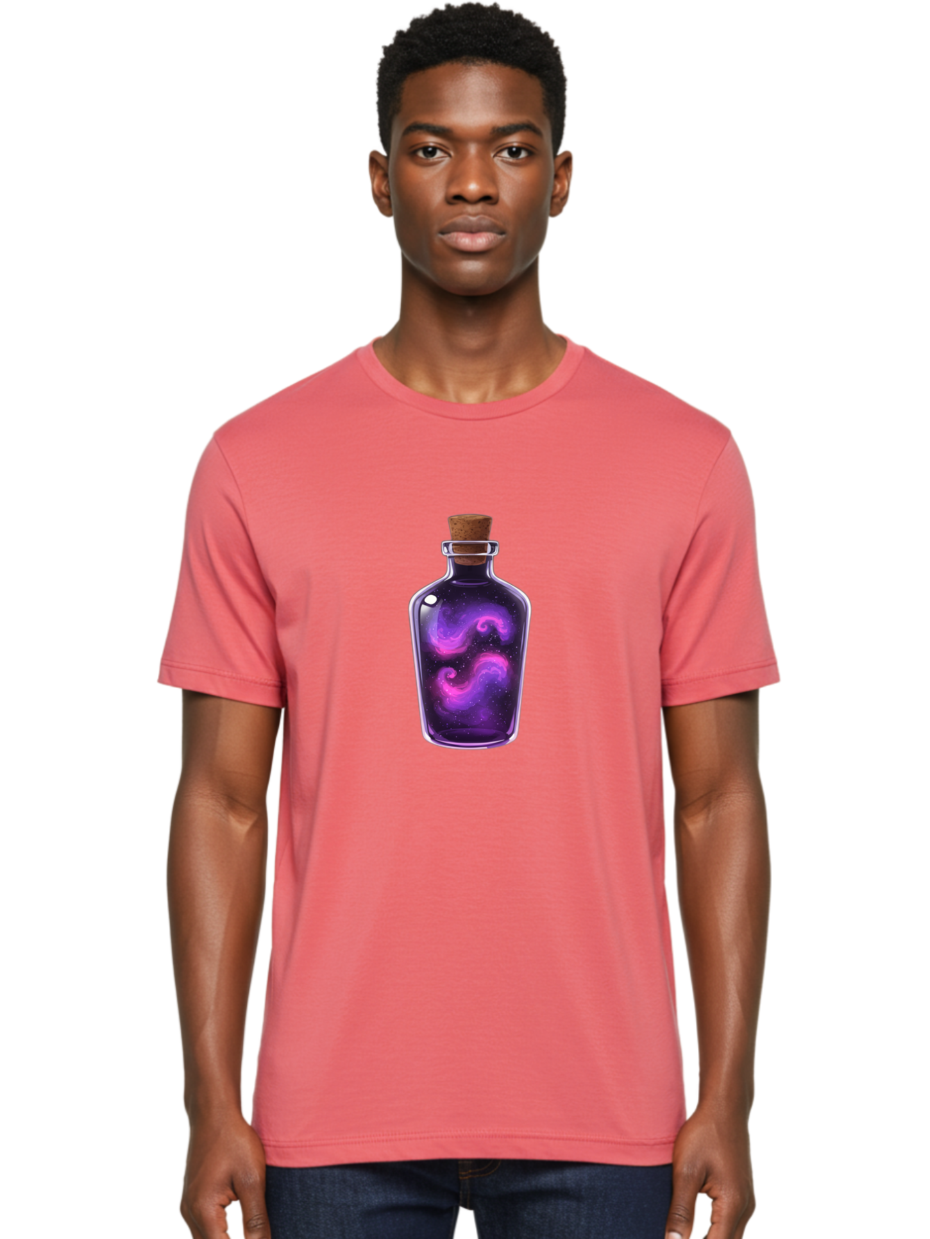Galaxy-Bottle Men'S Graphic Tee, 100% Cotton, Comfortable Casual Summer Wear, Machine Washable, Vintage Camera, Old Camera, Antique Camera, Black Camera, Classic Photography, Photography Equipment, Nostalgic Device, Film Camera, Camera Art Bai960