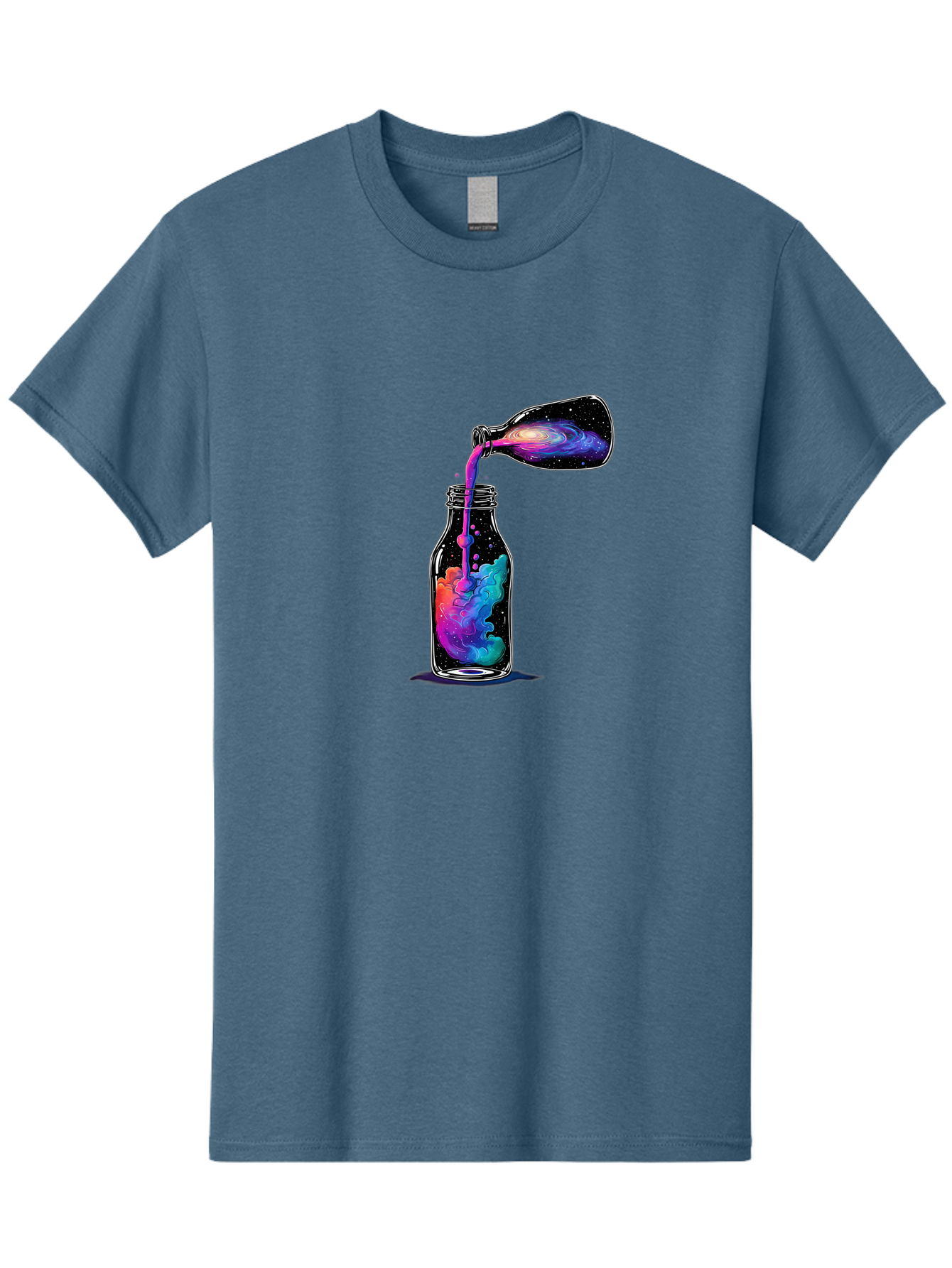 Galaxy-In-A-Bottle-14 Men'S Graphic Tee, 100% Cotton, Comfortable Casual Summer Wear, Machine Washable, Vintage Camera, Old Camera, Antique Camera, Black Camera, Classic Photography, Photography Equipment, Nostalgic Device, Film Camera, Bai968