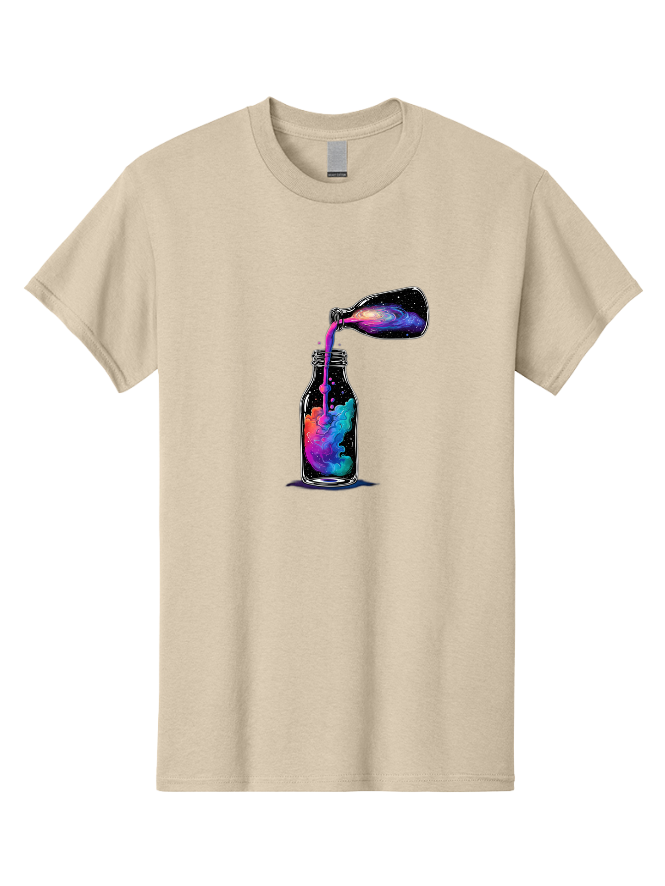 Galaxy-In-A-Bottle-14 Men'S Graphic Tee, 100% Cotton, Comfortable Casual Summer Wear, Machine Washable, Vintage Camera, Old Camera, Antique Camera, Black Camera, Classic Photography, Photography Equipment, Nostalgic Device, Film Camera, Bai968