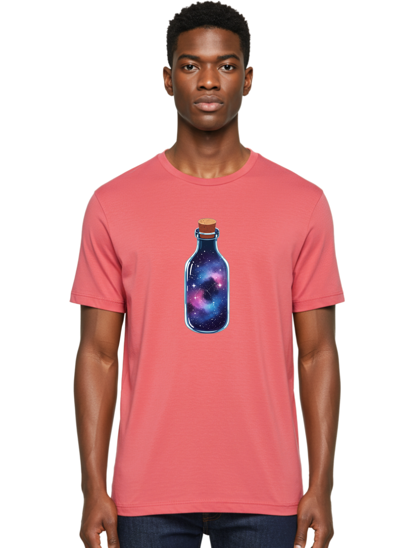 Galaxy-In-A-Bottle-30 Men'S Graphic Tee, 100% Cotton, Comfortable Casual Summer Wear, Machine Washable, Vintage Camera, Old Camera, Antique Camera, Black Camera, Classic Photography, Photography Equipment, Nostalgic Device, Film Camera, Bai986