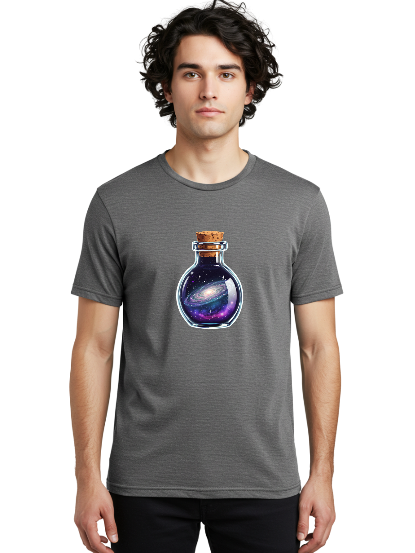 Galaxy-In-A-Bottle-42 Men'S Graphic Tee, 100% Cotton, Comfortable Casual Summer Wear, Machine Washable, Vintage Camera, Old Camera, Antique Camera, Black Camera, Classic Photography, Photography Equipment, Nostalgic Device, Film Camera, Bai999