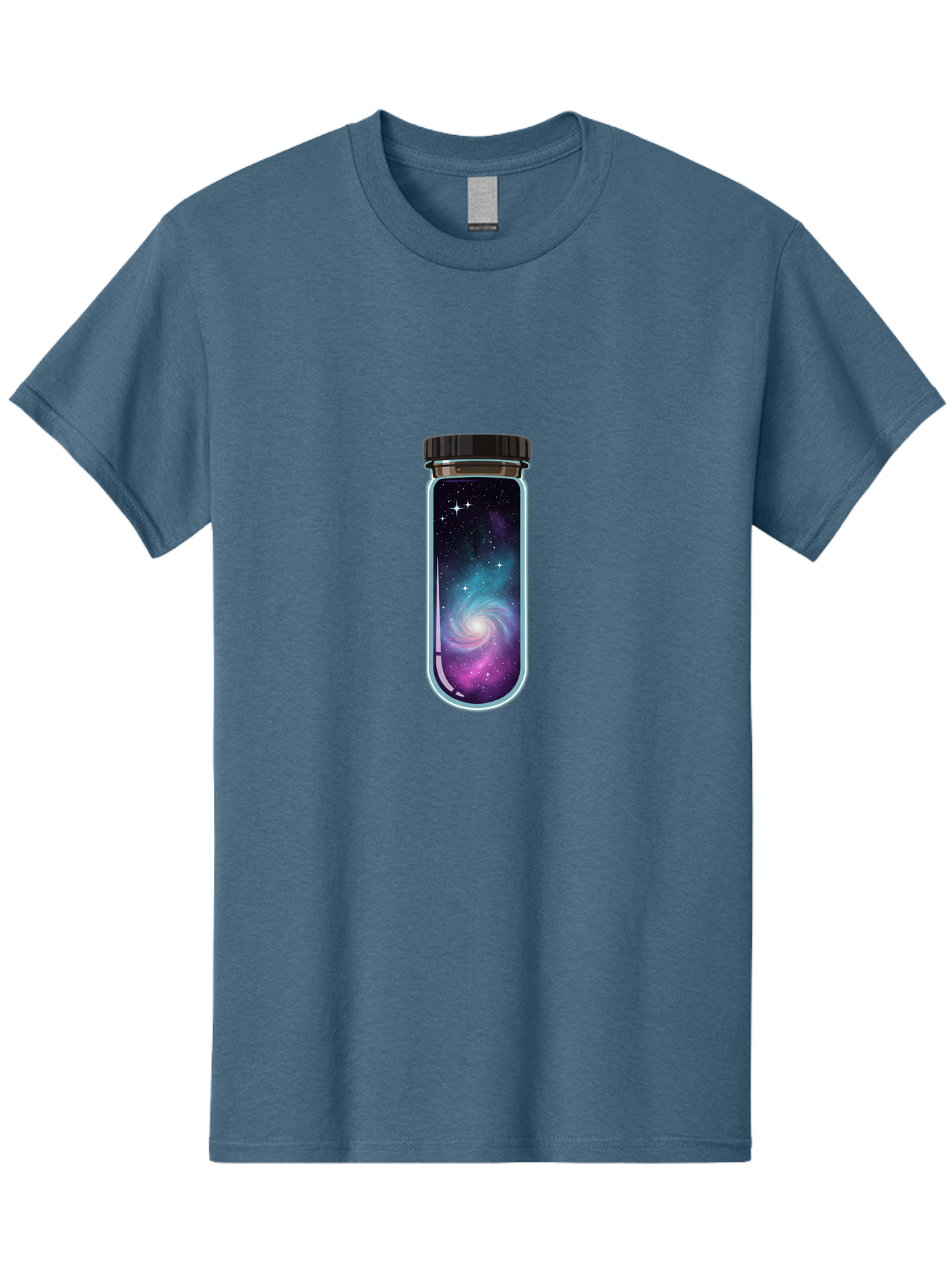 Galaxy-In-A-Bottle-5 Men'S Graphic Tee, 100% Cotton, Comfortable Casual Summer Wear, Machine Washable, Vintage Camera, Old Camera, Antique Camera, Black Camera, Classic Photography, Photography Equipment, Nostalgic Device, Film Camera, Baj007