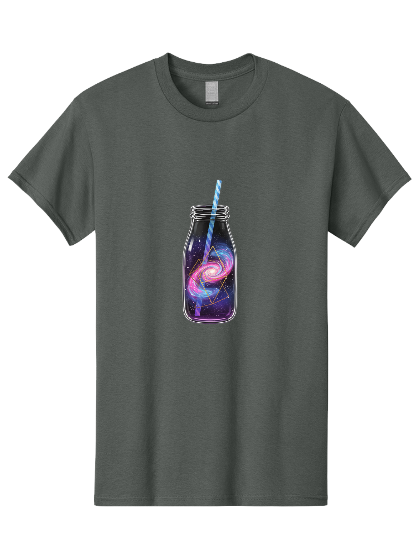 Galaxy-In-A-Jar-3 Men'S Graphic Tee, 100% Cotton, Comfortable Casual Summer Wear, Machine Washable, Vintage Camera, Old Camera, Antique Camera, Black Camera, Classic Photography, Photography Equipment, Nostalgic Device, Film Camera, Camera Art Baj016