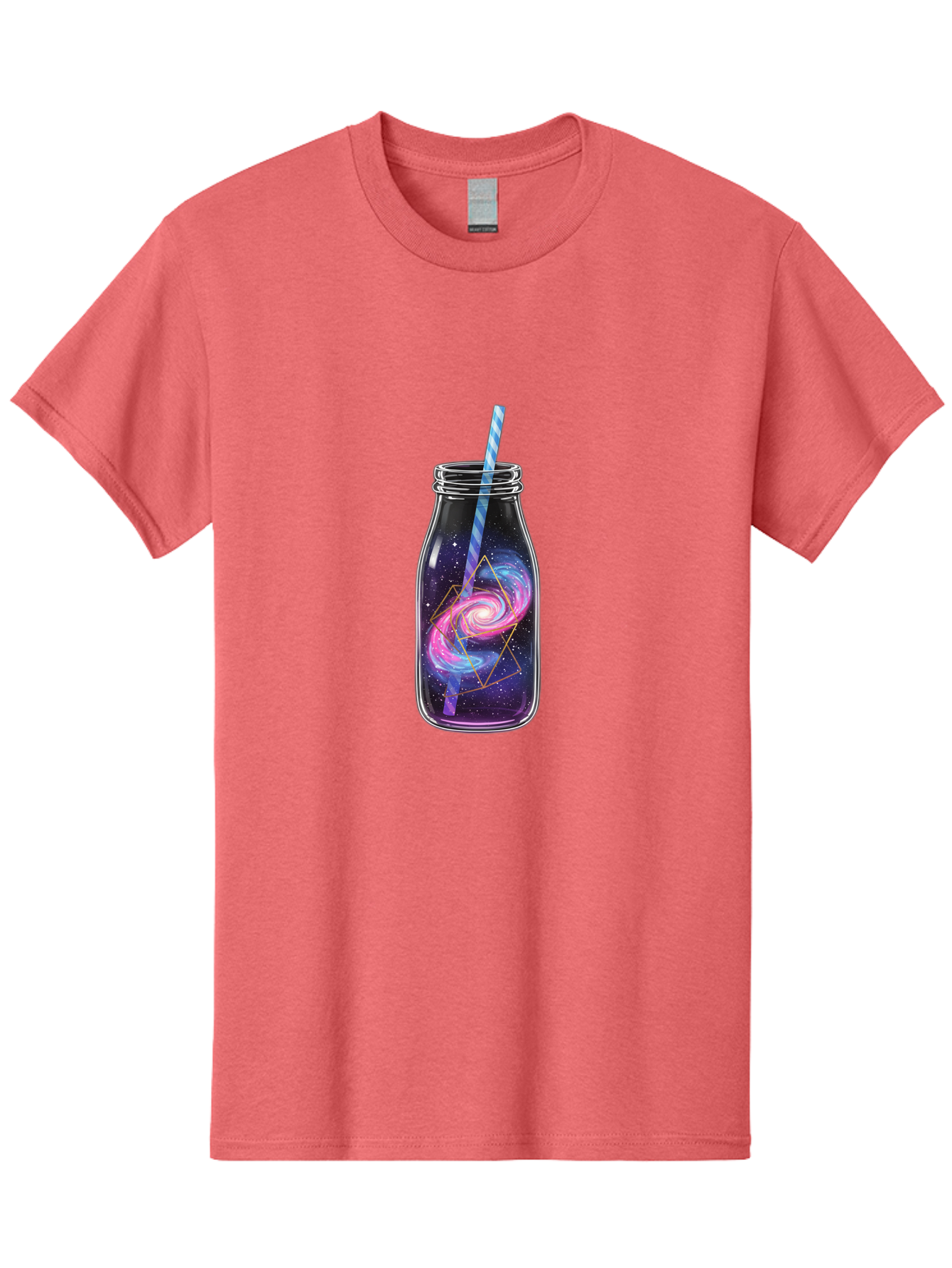 Galaxy-In-A-Jar-3 Men'S Graphic Tee, 100% Cotton, Comfortable Casual Summer Wear, Machine Washable, Vintage Camera, Old Camera, Antique Camera, Black Camera, Classic Photography, Photography Equipment, Nostalgic Device, Film Camera, Camera Art Baj016
