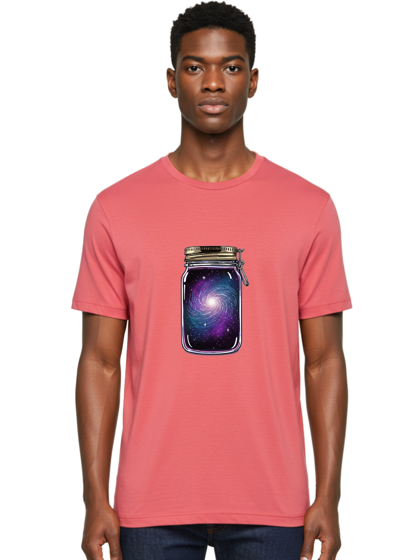 Galaxy-In-A-Jar Men'S Graphic Tee, 100% Cotton, Comfortable Casual Summer Wear, Machine Washable, Vintage Camera, Old Camera, Antique Camera, Black Camera, Classic Photography, Photography Equipment, Nostalgic Device, Film Camera, Camera Art Baj019