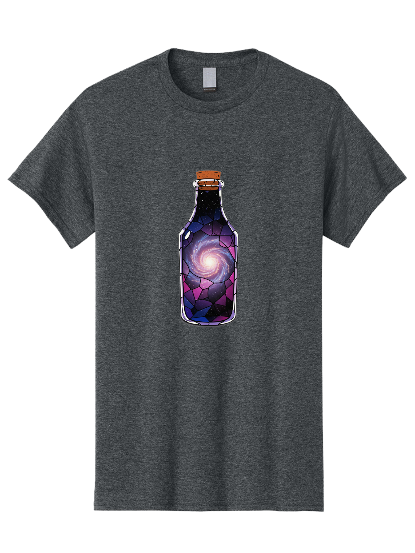 Galaxy-In-Bottle-1 Men'S Graphic Tee, 100% Cotton, Comfortable Casual Summer Wear, Machine Washable, Vintage Camera, Old Camera, Antique Camera, Black Camera, Classic Photography, Photography Equipment, Nostalgic Device, Film Camera, Baj020