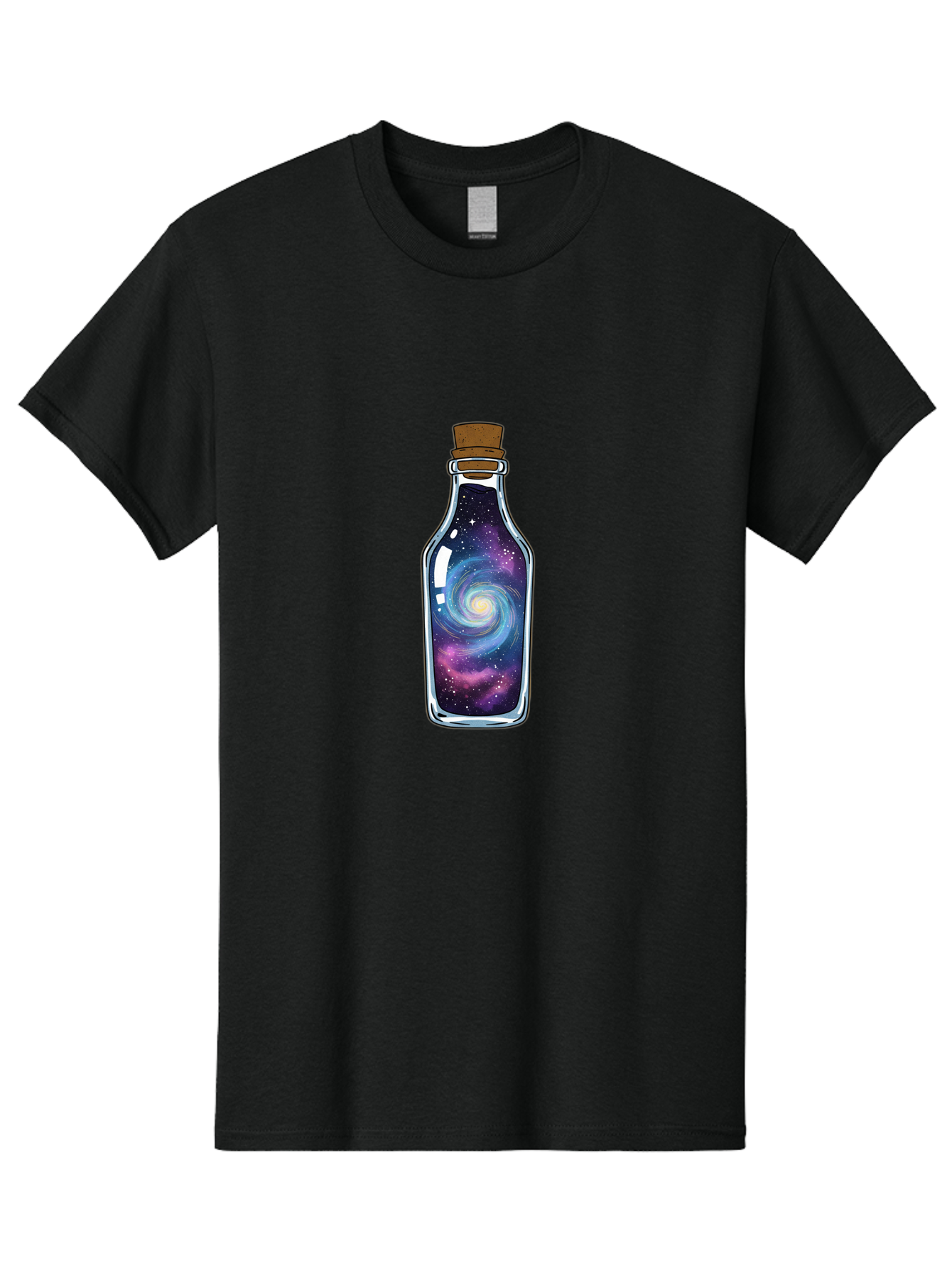 Galaxy-In-Bottle-10 Men'S Graphic Tee, 100% Cotton, Comfortable Casual Summer Wear, Machine Washable, Vintage Camera, Old Camera, Antique Camera, Black Camera, Classic Photography, Photography Equipment, Nostalgic Device, Film Camera, Baj021