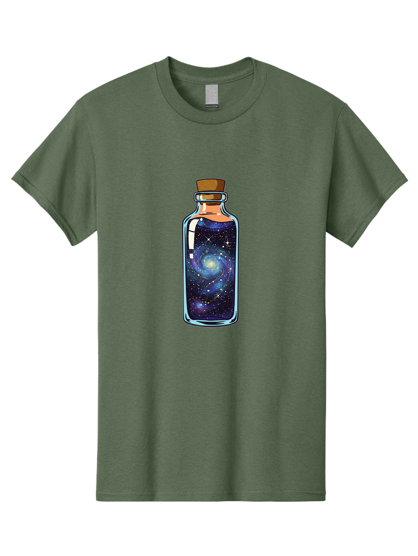 Galaxy-In-Bottle-11 Men'S Graphic Tee, 100% Cotton, Comfortable Casual Summer Wear, Machine Washable, Vintage Camera, Old Camera, Antique Camera, Black Camera, Classic Photography, Photography Equipment, Nostalgic Device, Film Camera, Baj022