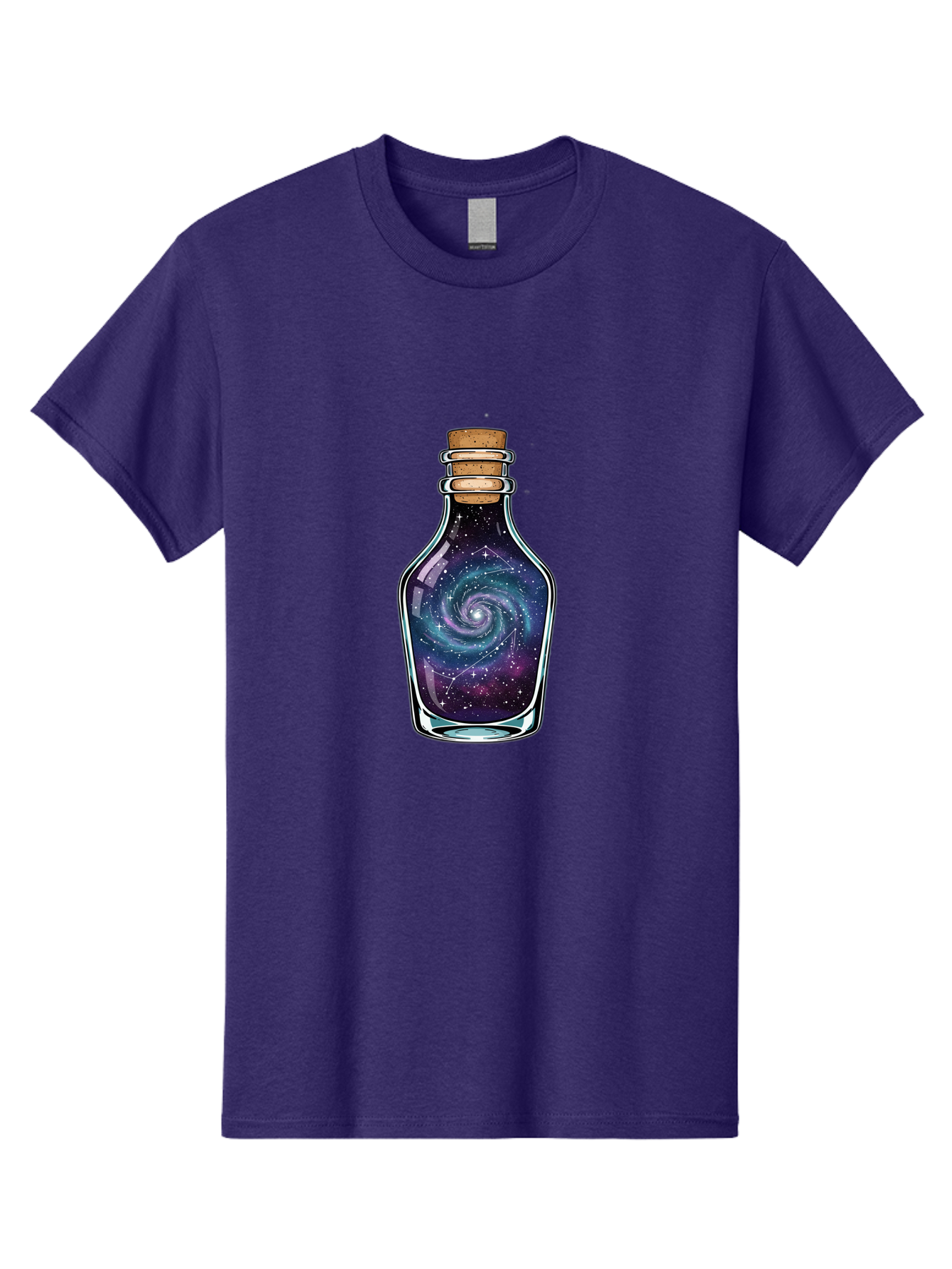 Galaxy-In-Bottle-12 Men'S Graphic Tee, 100% Cotton, Comfortable Casual Summer Wear, Machine Washable, Vintage Camera, Old Camera, Antique Camera, Black Camera, Classic Photography, Photography Equipment, Nostalgic Device, Film Camera, Baj023