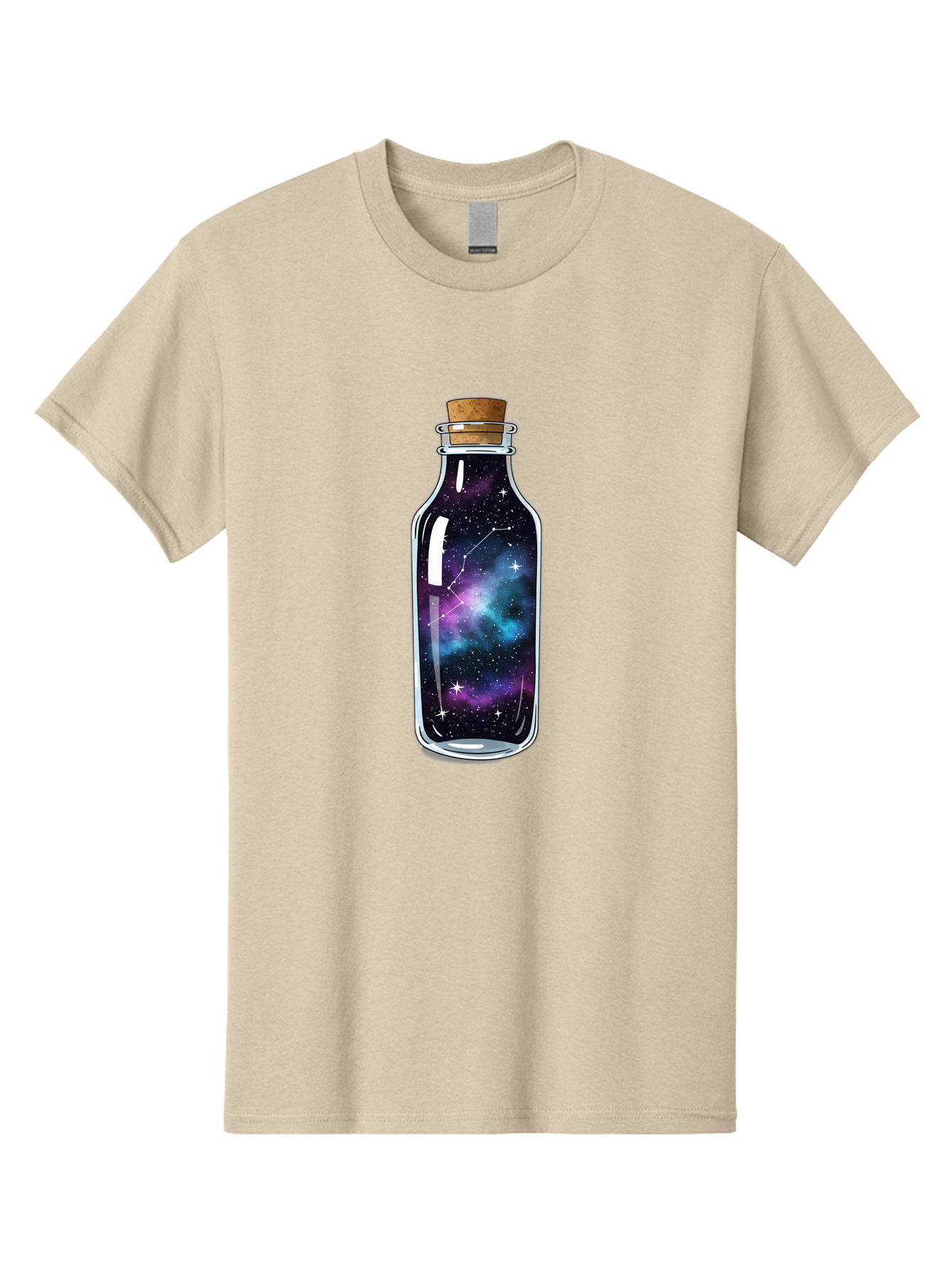 Galaxy-In-Bottle-15 Men'S Graphic Tee, 100% Cotton, Comfortable Casual Summer Wear, Machine Washable, Vintage Camera, Old Camera, Antique Camera, Black Camera, Classic Photography, Photography Equipment, Nostalgic Device, Film Camera, Baj026