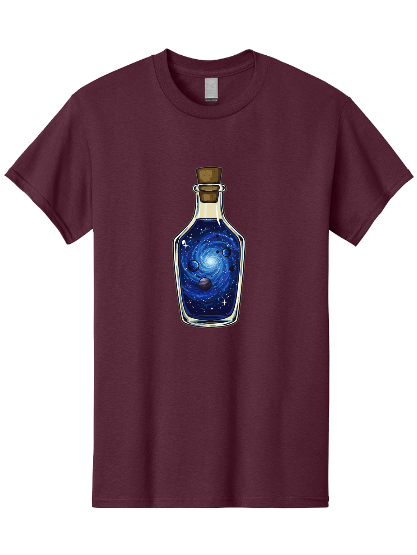 Galaxy-In-Bottle-18 Men'S Graphic Tee, 100% Cotton, Comfortable Casual Summer Wear, Machine Washable, Vintage Camera, Old Camera, Antique Camera, Black Camera, Classic Photography, Photography Equipment, Nostalgic Device, Film Camera, Baj029
