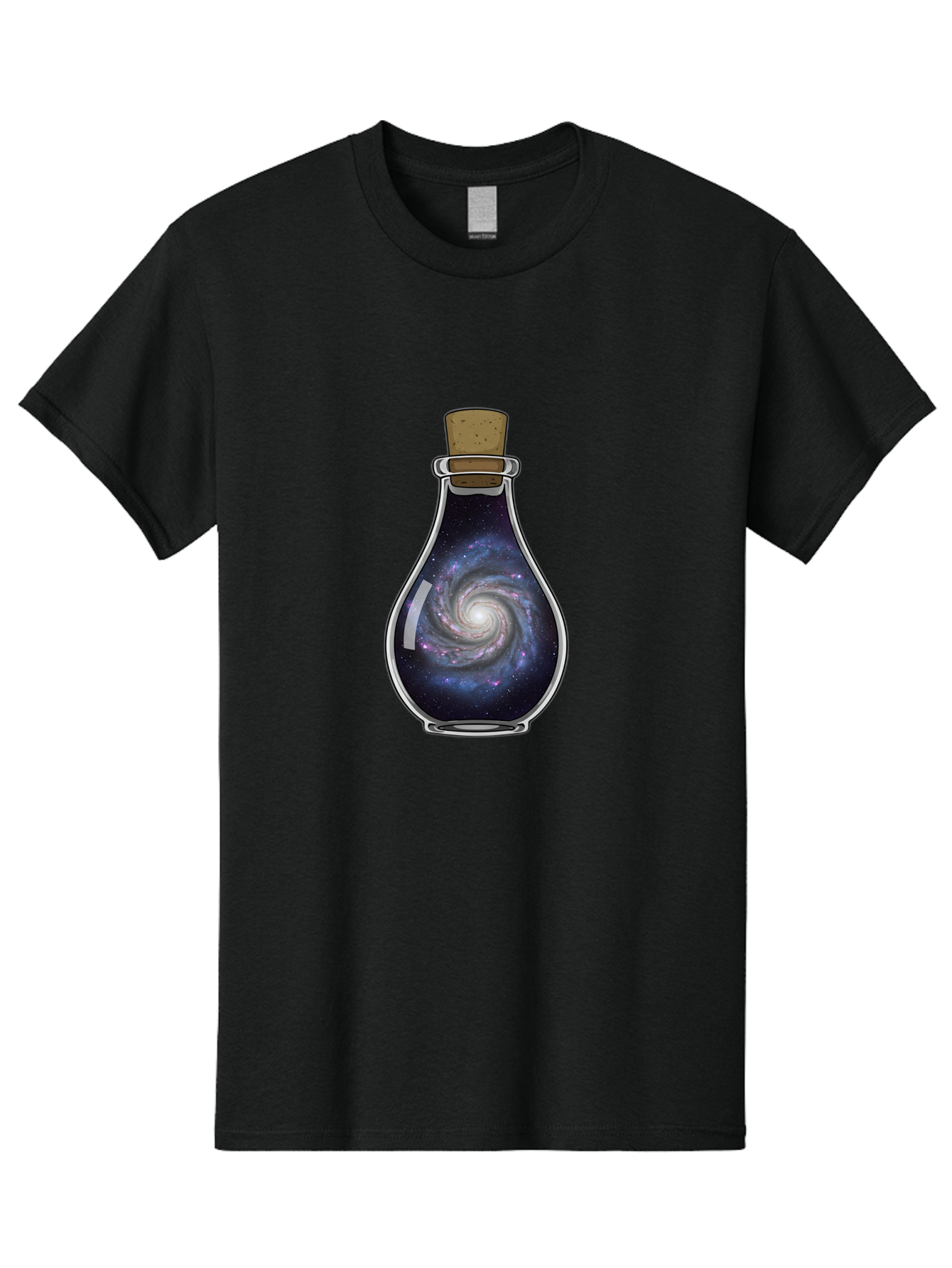 Galaxy-In-Bottle-19 Men'S Graphic Tee, 100% Cotton, Comfortable Casual Summer Wear, Machine Washable, Vintage Camera, Old Camera, Antique Camera, Black Camera, Classic Photography, Photography Equipment, Nostalgic Device, Film Camera, Baj030