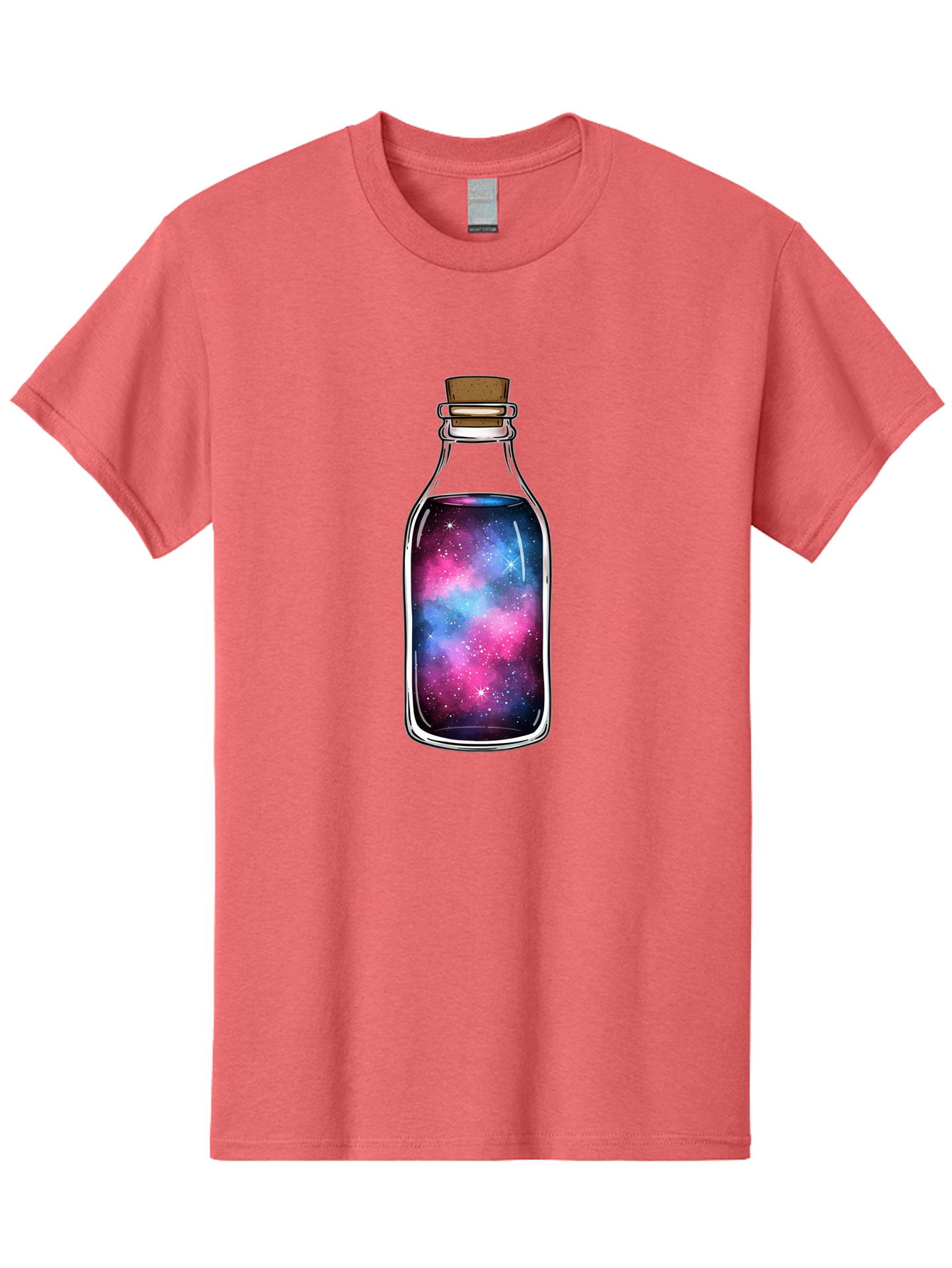 Galaxy-In-Bottle-2 Men'S Graphic Tee, 100% Cotton, Comfortable Casual Summer Wear, Machine Washable, Vintage Camera, Old Camera, Antique Camera, Black Camera, Classic Photography, Photography Equipment, Nostalgic Device, Film Camera, Baj031