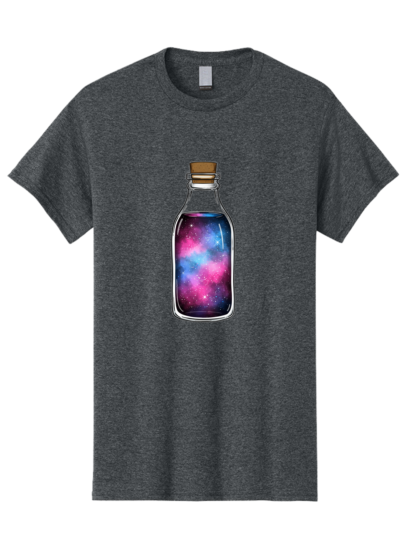 Galaxy-In-Bottle-2 Men'S Graphic Tee, 100% Cotton, Comfortable Casual Summer Wear, Machine Washable, Vintage Camera, Old Camera, Antique Camera, Black Camera, Classic Photography, Photography Equipment, Nostalgic Device, Film Camera, Baj031