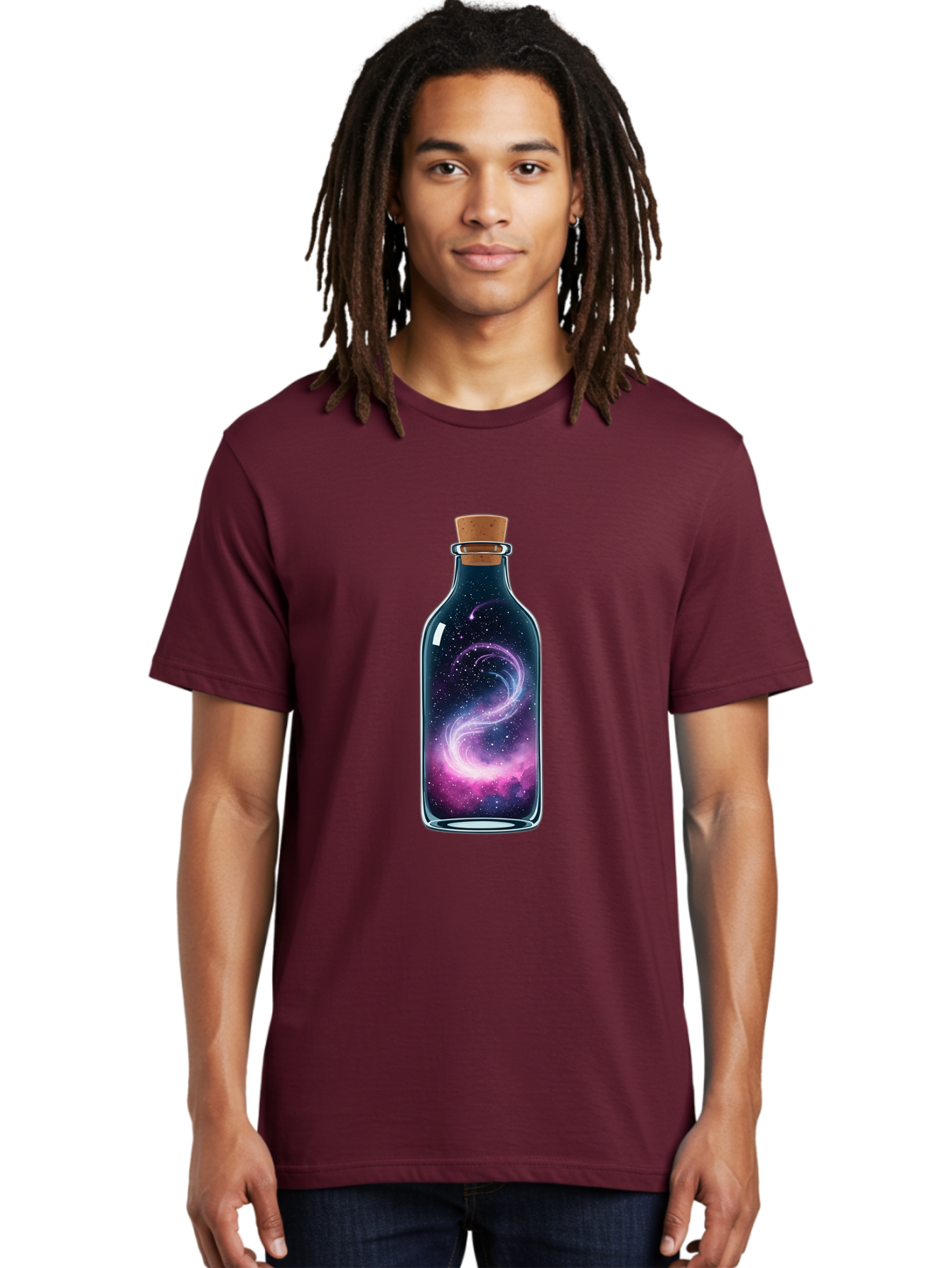Galaxy-In-Bottle-20 Men'S Graphic Tee, 100% Cotton, Comfortable Casual Summer Wear, Machine Washable, Vintage Camera, Old Camera, Antique Camera, Black Camera, Classic Photography, Photography Equipment, Nostalgic Device, Film Camera, Baj032