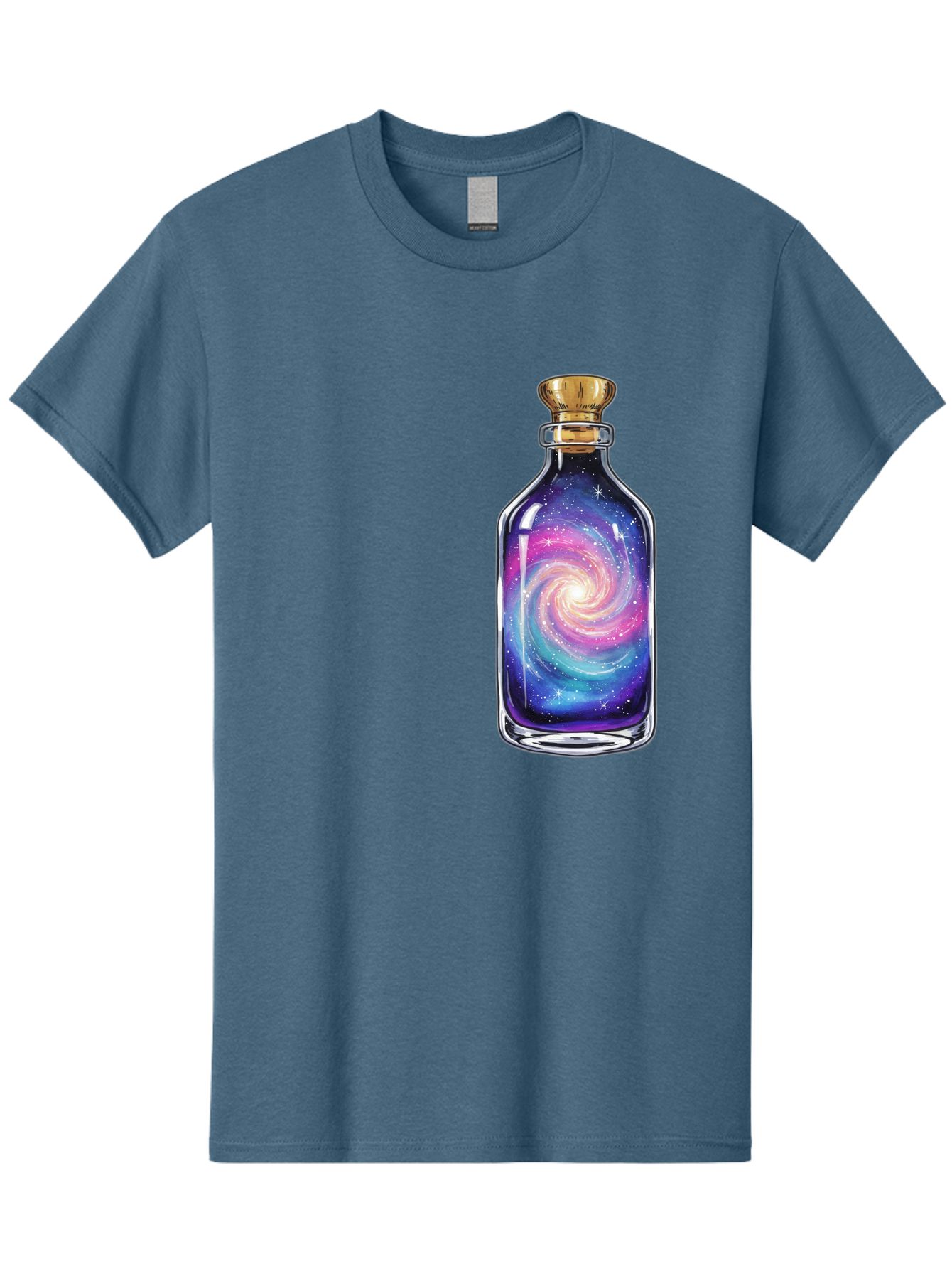 Galaxy-In-Bottle-21 Men'S Graphic Tee, 100% Cotton, Comfortable Casual Summer Wear, Machine Washable, Vintage Camera, Old Camera, Antique Camera, Black Camera, Classic Photography, Photography Equipment, Nostalgic Device, Film Camera, Baj033