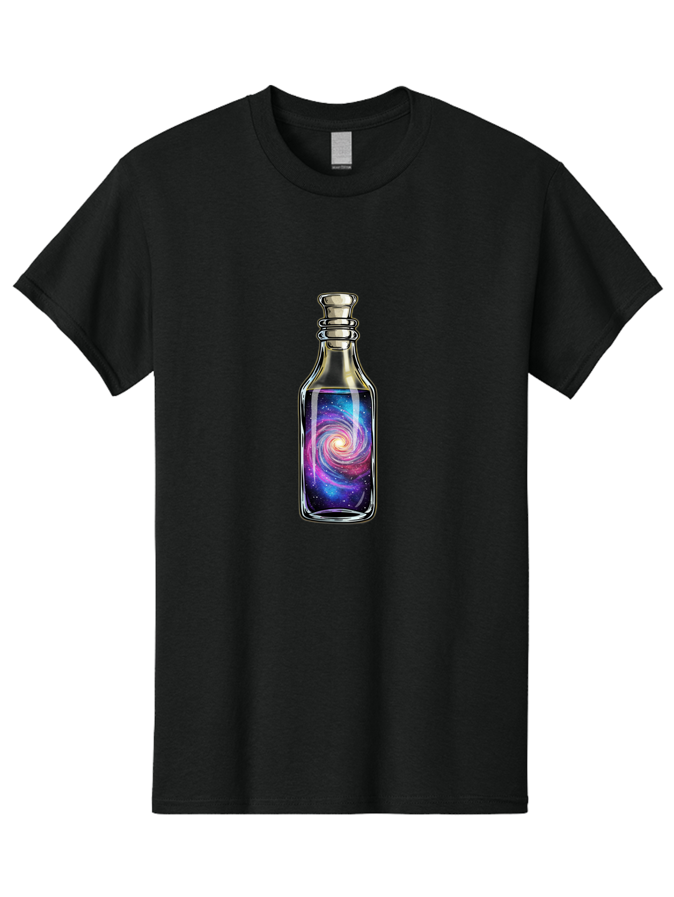 Galaxy-In-Bottle-24 Men'S Graphic Tee, 100% Cotton, Comfortable Casual Summer Wear, Machine Washable, Vintage Camera, Old Camera, Antique Camera, Black Camera, Classic Photography, Photography Equipment, Nostalgic Device, Film Camera, Baj036