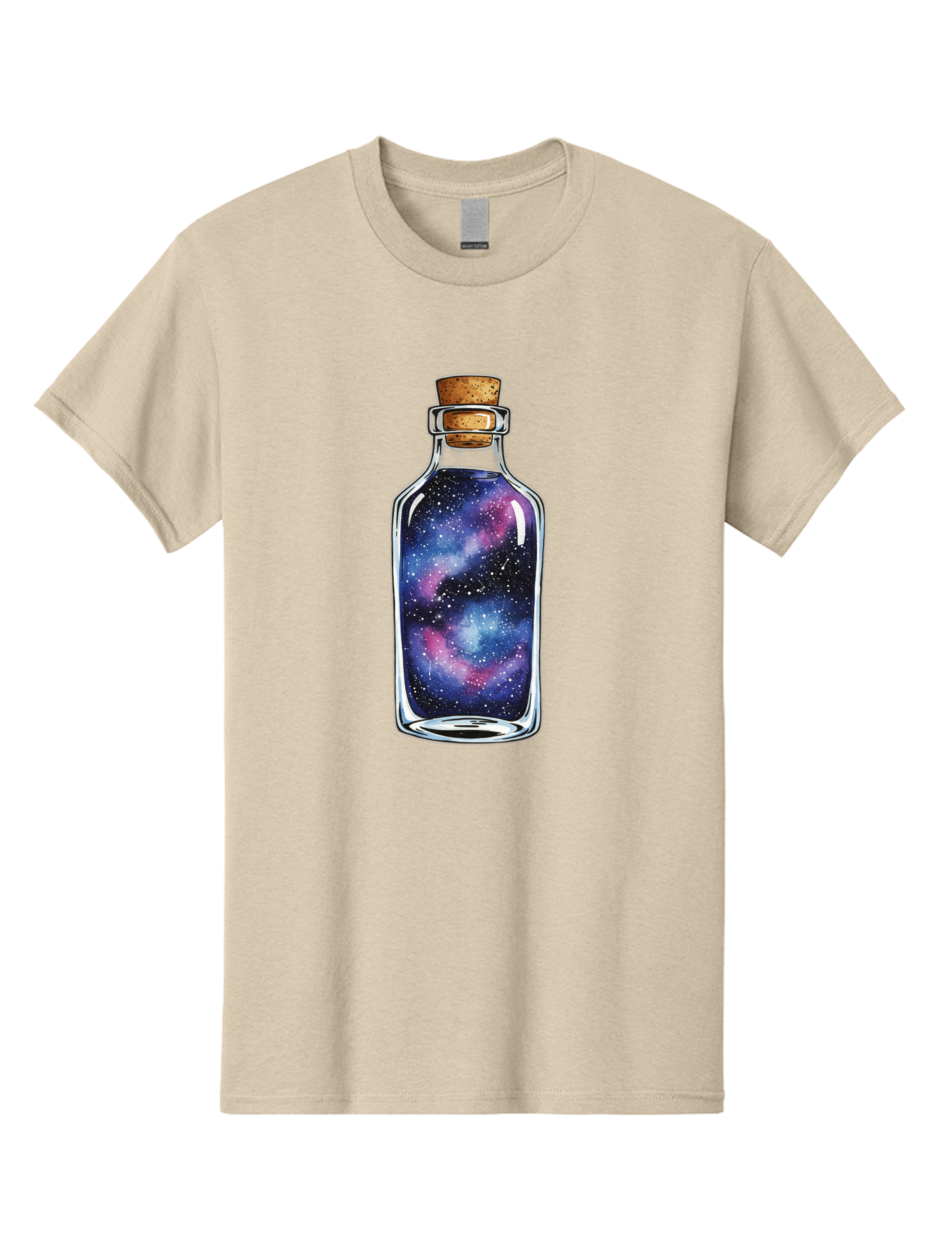 Galaxy-In-Bottle-4 Men'S Graphic Tee, 100% Cotton, Comfortable Casual Summer Wear, Machine Washable, Vintage Camera, Old Camera, Antique Camera, Black Camera, Classic Photography, Photography Equipment, Nostalgic Device, Film Camera, Baj042