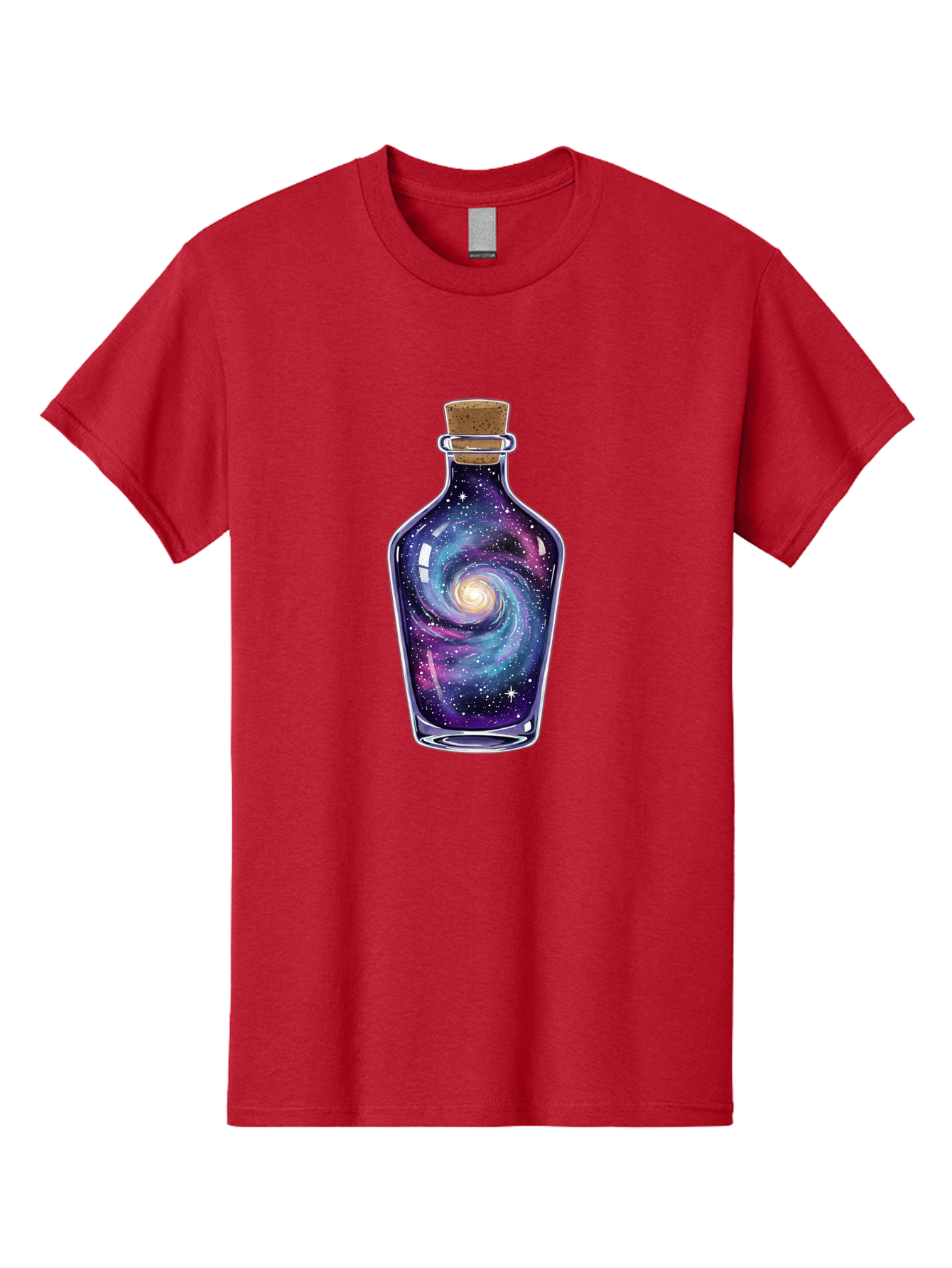 Galaxy-In-Bottle-6 Men'S Graphic Tee, 100% Cotton, Comfortable Casual Summer Wear, Machine Washable, Vintage Camera, Old Camera, Antique Camera, Black Camera, Classic Photography, Photography Equipment, Nostalgic Device, Film Camera, Baj044