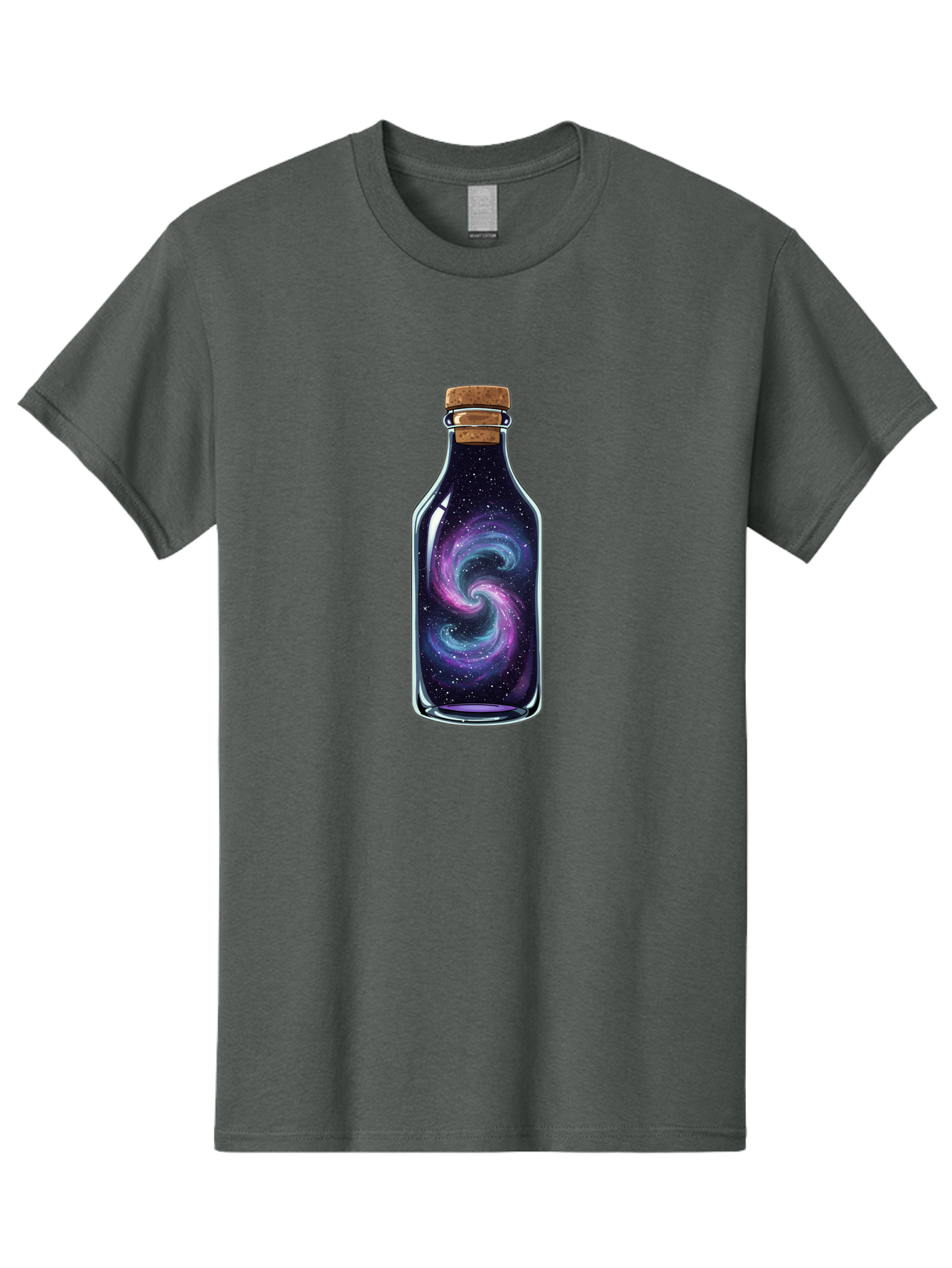Galaxy-In-Bottle-8 Men'S Graphic Tee, 100% Cotton, Comfortable Casual Summer Wear, Machine Washable, Vintage Camera, Old Camera, Antique Camera, Black Camera, Classic Photography, Photography Equipment, Nostalgic Device, Film Camera, Baj046