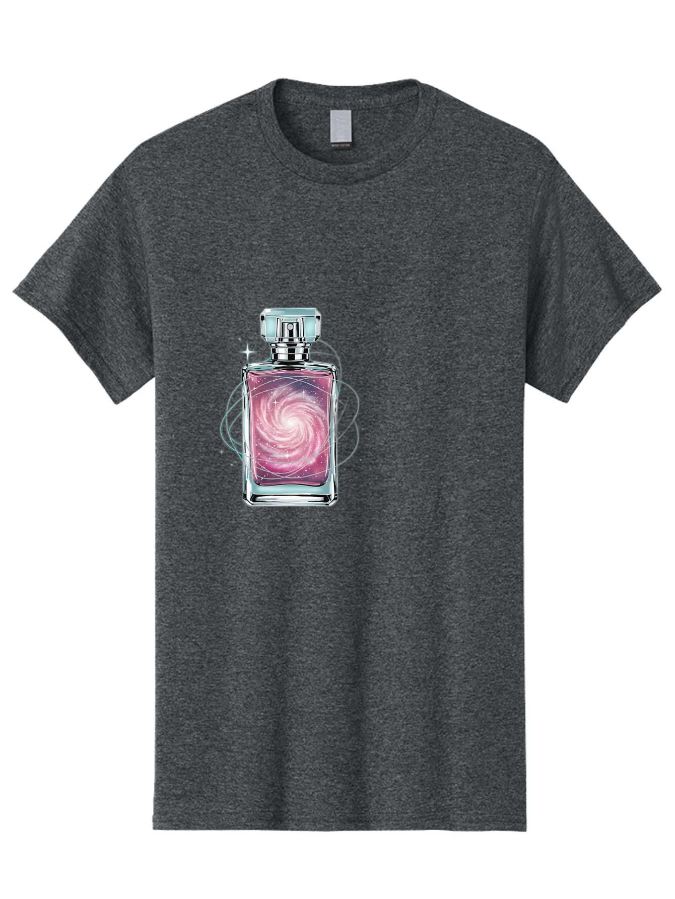 Galaxy-Perfume-Bottle-3 Men'S Graphic Tee, 100% Cotton, Comfortable Casual Summer Wear, Machine Washable, Vintage Camera, Old Camera, Antique Camera, Black Camera, Classic Photography, Photography Equipment, Nostalgic Device, Film Camera, Baj052