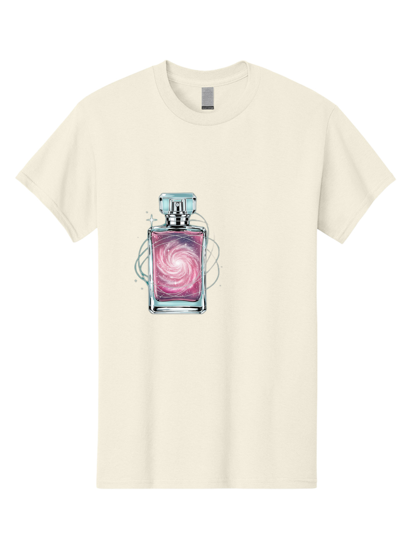 Galaxy-Perfume-Bottle-3 Men'S Graphic Tee, 100% Cotton, Comfortable Casual Summer Wear, Machine Washable, Vintage Camera, Old Camera, Antique Camera, Black Camera, Classic Photography, Photography Equipment, Nostalgic Device, Film Camera, Baj052