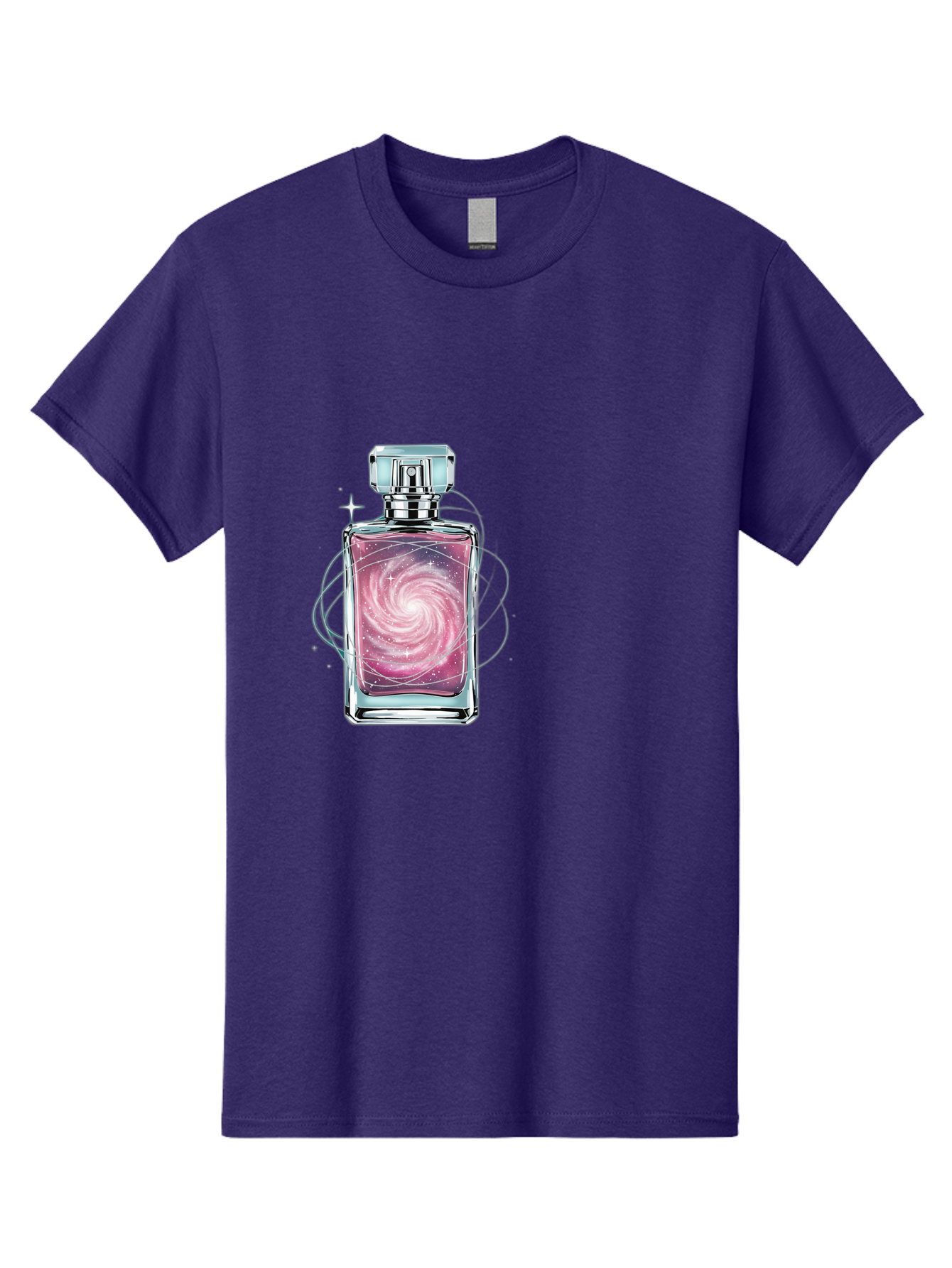 Galaxy-Perfume-Bottle-3 Men'S Graphic Tee, 100% Cotton, Comfortable Casual Summer Wear, Machine Washable, Vintage Camera, Old Camera, Antique Camera, Black Camera, Classic Photography, Photography Equipment, Nostalgic Device, Film Camera, Baj052