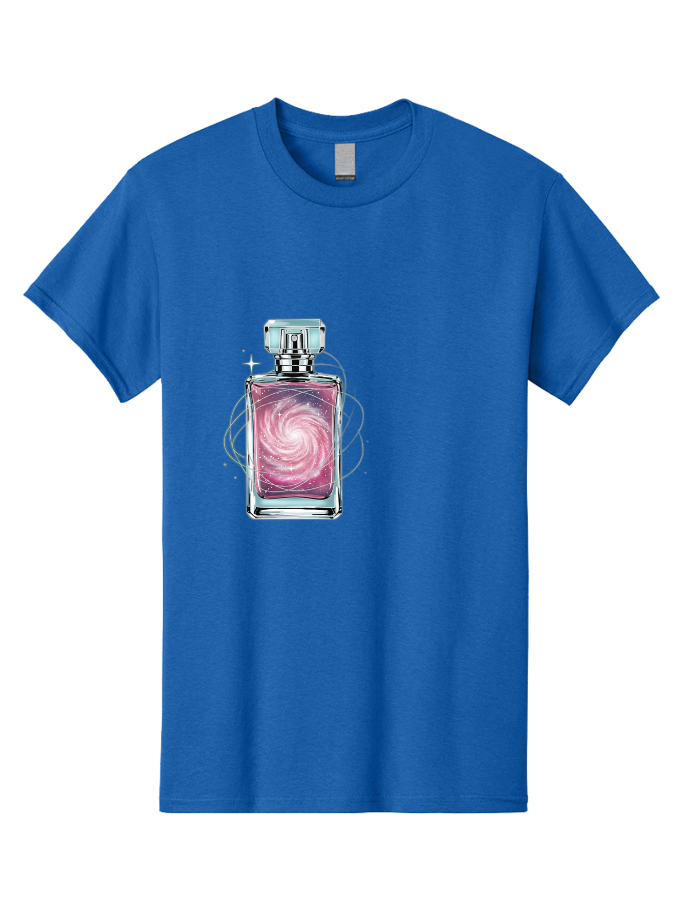 Galaxy-Perfume-Bottle-3 Men'S Graphic Tee, 100% Cotton, Comfortable Casual Summer Wear, Machine Washable, Vintage Camera, Old Camera, Antique Camera, Black Camera, Classic Photography, Photography Equipment, Nostalgic Device, Film Camera, Baj052