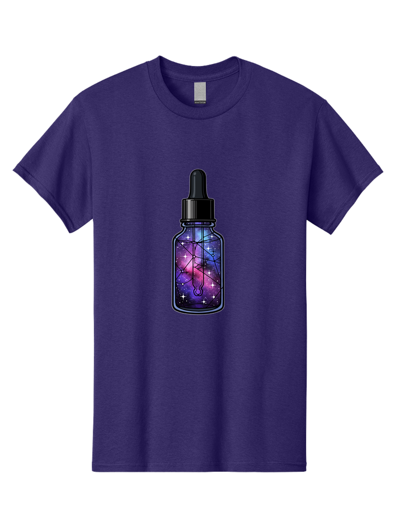 Galaxy-Serum-Bottle Men'S Graphic Tee, 100% Cotton, Comfortable Casual Summer Wear, Machine Washable, Vintage Camera, Old Camera, Antique Camera, Black Camera, Classic Photography, Photography Equipment, Nostalgic Device, Film Camera, Baj063