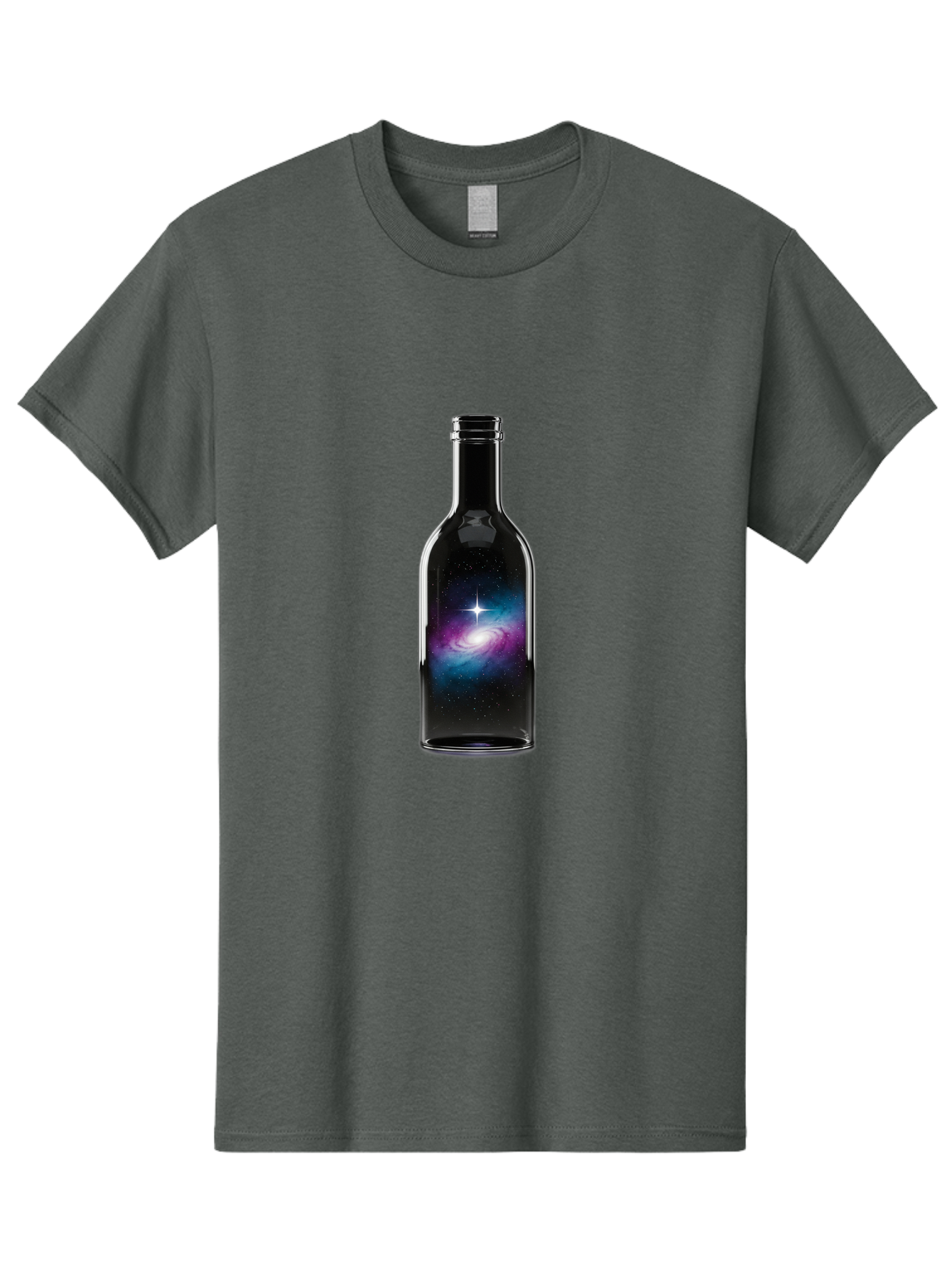 Galaxy-Wine-Bottle Men'S Graphic Tee, 100% Cotton, Comfortable Casual Summer Wear, Machine Washable, Vintage Camera, Old Camera, Antique Camera, Black Camera, Classic Photography, Photography Equipment, Nostalgic Device, Film Camera, Baj065