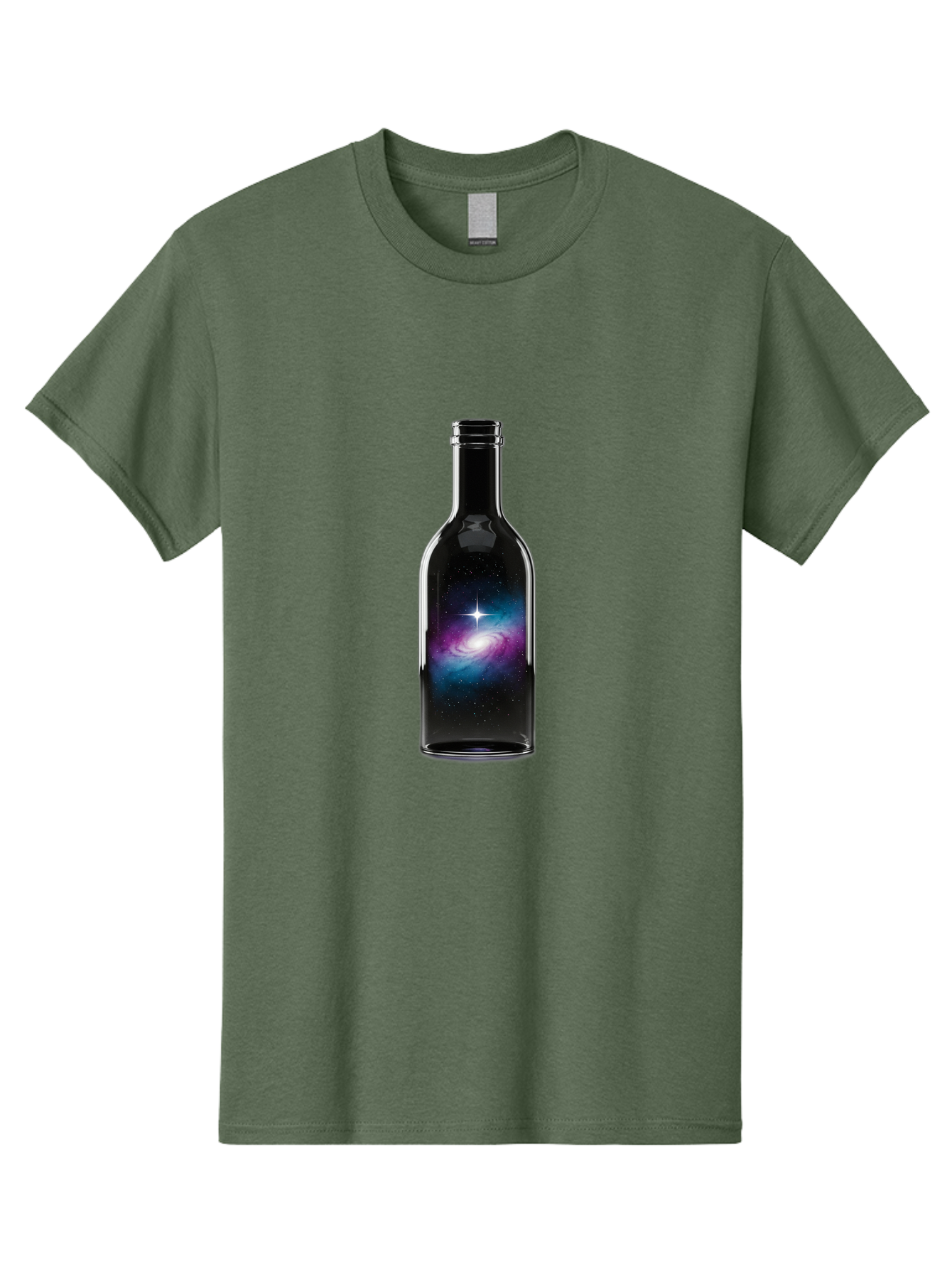 Galaxy-Wine-Bottle Men'S Graphic Tee, 100% Cotton, Comfortable Casual Summer Wear, Machine Washable, Vintage Camera, Old Camera, Antique Camera, Black Camera, Classic Photography, Photography Equipment, Nostalgic Device, Film Camera, Baj065