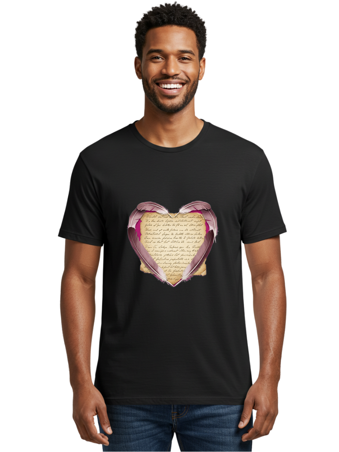 Heart-Shaped-Letter Men'S Graphic Tee, 100% Cotton, Comfortable Casual Summer Wear, Machine Washable, Vintage Camera, Old Camera, Antique Camera, Black Camera, Classic Photography, Photography Equipment, Nostalgic Device, Film Camera, Baj075