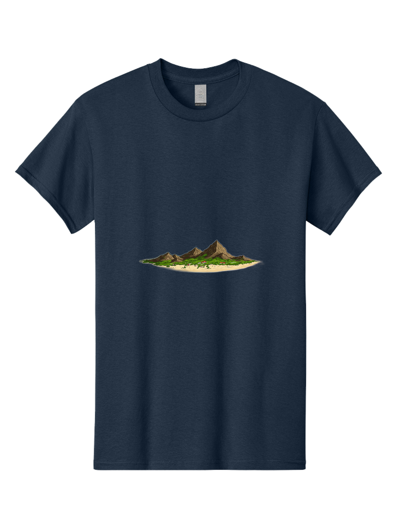 Island Men'S Graphic Tee, 100% Cotton, Comfortable Casual Summer Wear, Machine Washable, Vintage Camera, Old Camera, Antique Camera, Black Camera, Classic Photography, Photography Equipment, Nostalgic Device, Film Camera, Camera Art Baj080