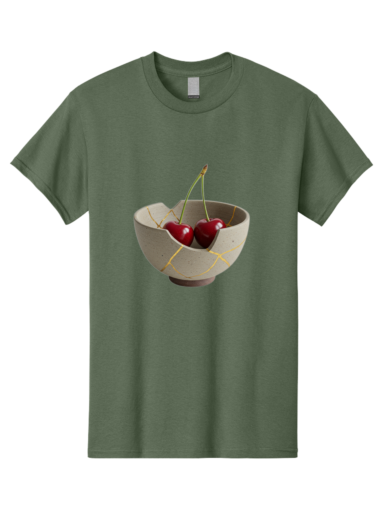 Kintsugi-Bowl-Cherries Men'S Graphic Tee, 100% Cotton, Comfortable Casual Summer Wear, Machine Washable, Vintage Camera, Old Camera, Antique Camera, Black Camera, Classic Photography, Photography Equipment, Nostalgic Device, Film Camera, Baj082
