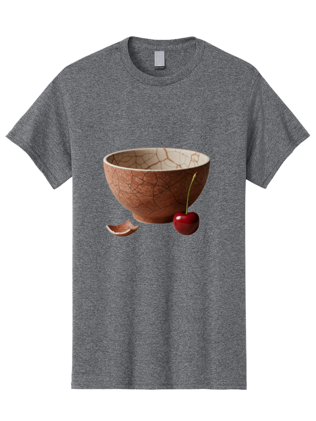 Kintsugi-Bowl-With-Cherry Men'S Graphic Tee, 100% Cotton, Comfortable Casual Summer Wear, Machine Washable, Vintage Camera, Old Camera, Antique Camera, Black Camera, Classic Photography, Photography Equipment, Nostalgic Device, Film Camera, Baj084