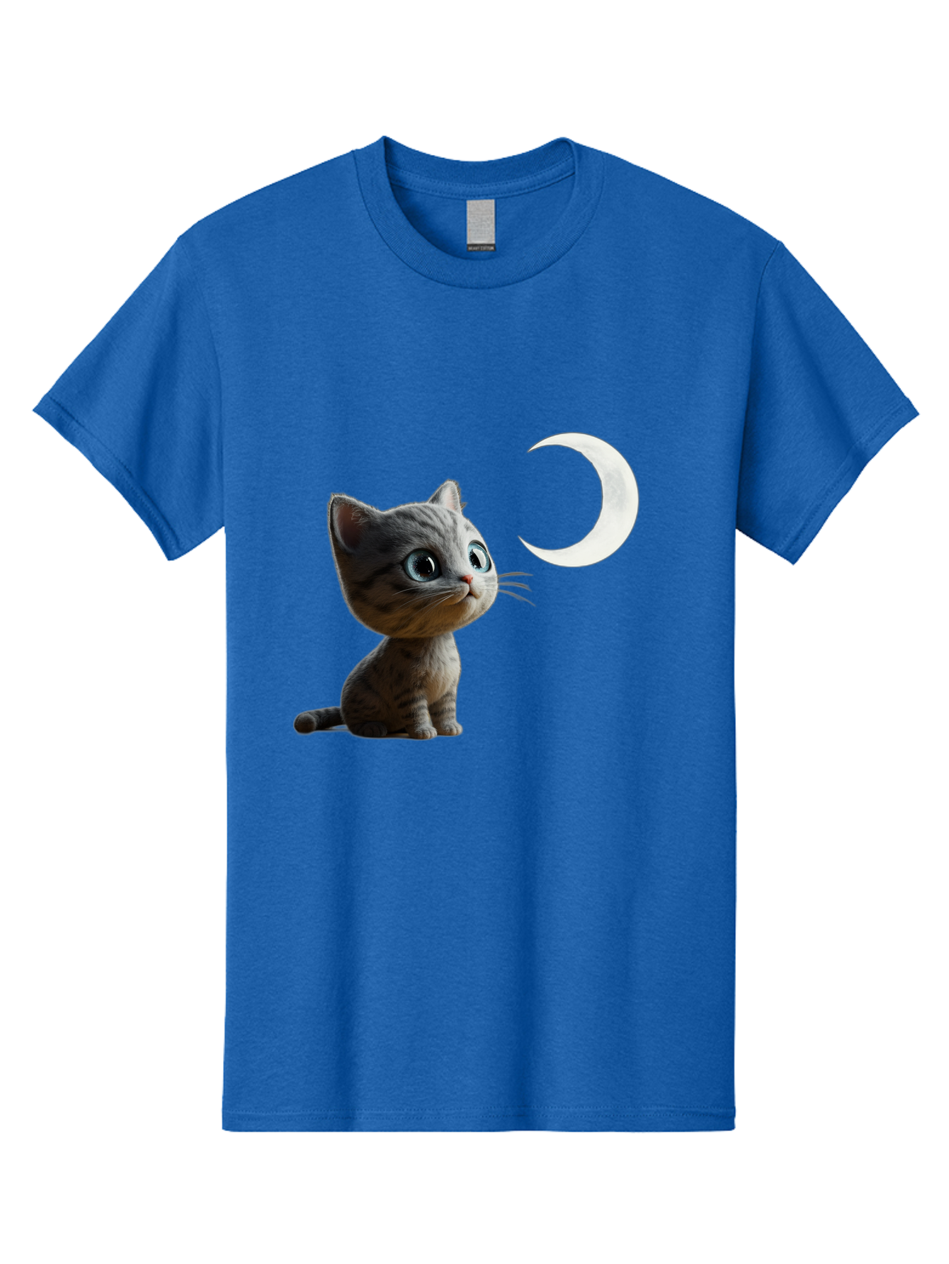 Kitten-And-Crescent-Moon Men'S Graphic Tee, 100% Cotton, Comfortable Casual Summer Wear, Machine Washable, Vintage Camera, Old Camera, Antique Camera, Black Camera, Classic Photography, Photography Equipment, Nostalgic Device, Film Camera, Baj085