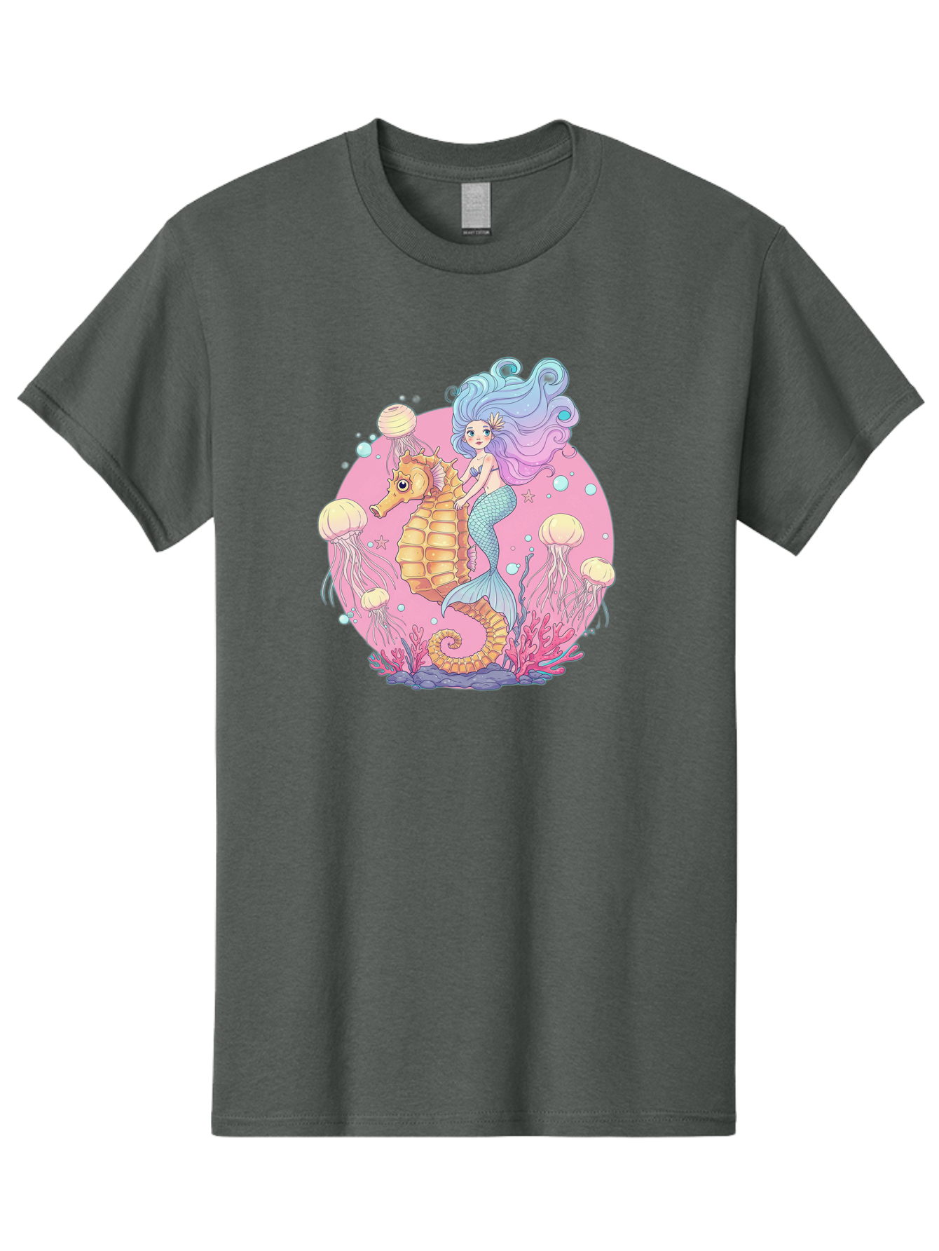 Mermaid-And-Seahorse Men'S Graphic Tee, 100% Cotton, Comfortable Casual Summer Wear, Machine Washable, Vintage Camera, Old Camera, Antique Camera, Black Camera, Classic Photography, Photography Equipment, Nostalgic Device, Film Camera, Baj101