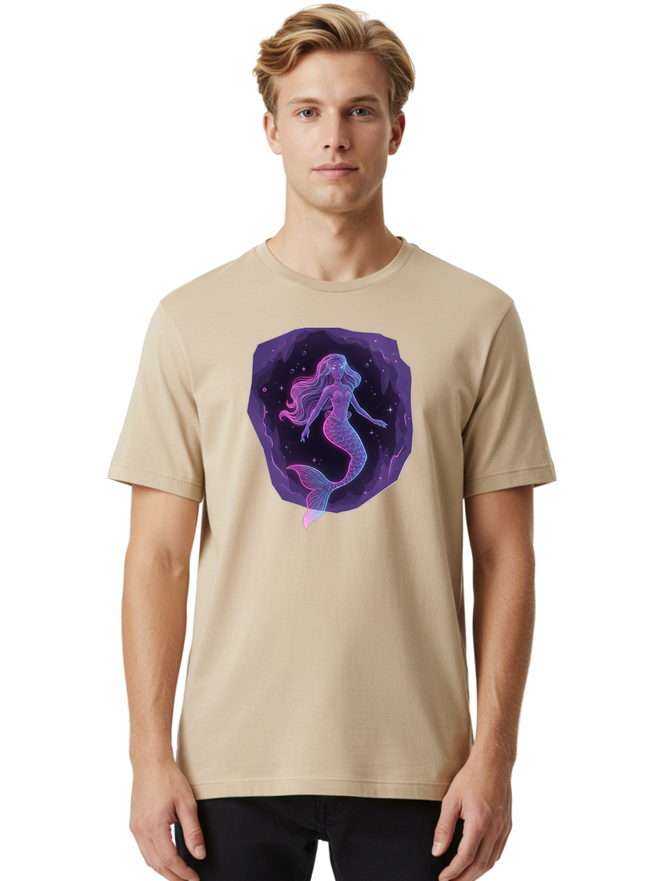 Mermaid-In-Purple Men'S Graphic Tee, 100% Cotton, Comfortable Casual Summer Wear, Machine Washable, Vintage Camera, Old Camera, Antique Camera, Black Camera, Classic Photography, Photography Equipment, Nostalgic Device, Film Camera, Camera Art Baj107