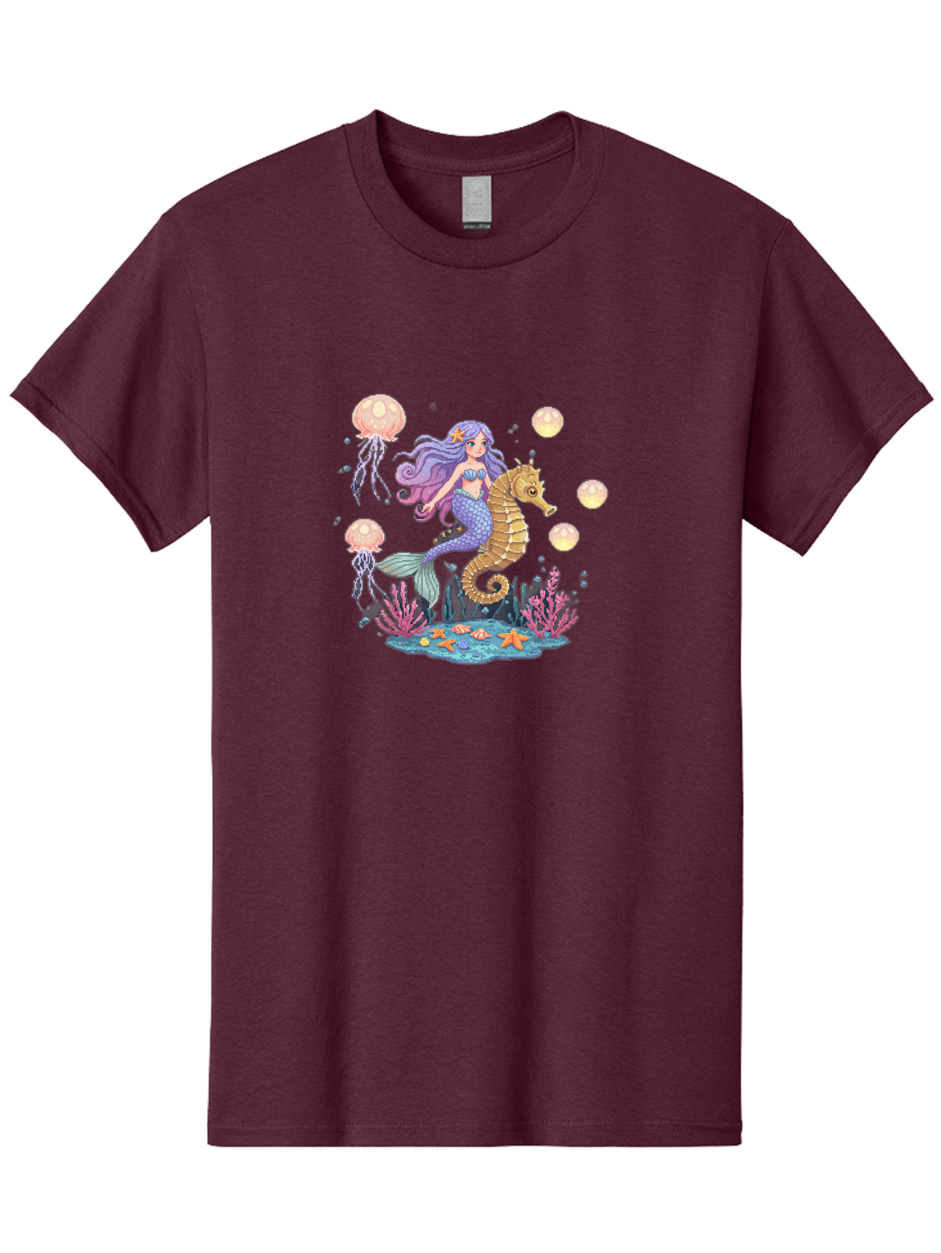 Mermaid-Riding-Seahorse Men'S Graphic Tee, 100% Cotton, Comfortable Casual Summer Wear, Machine Washable, Vintage Camera, Old Camera, Antique Camera, Black Camera, Classic Photography, Photography Equipment, Nostalgic Device, Film Camera, Baj109